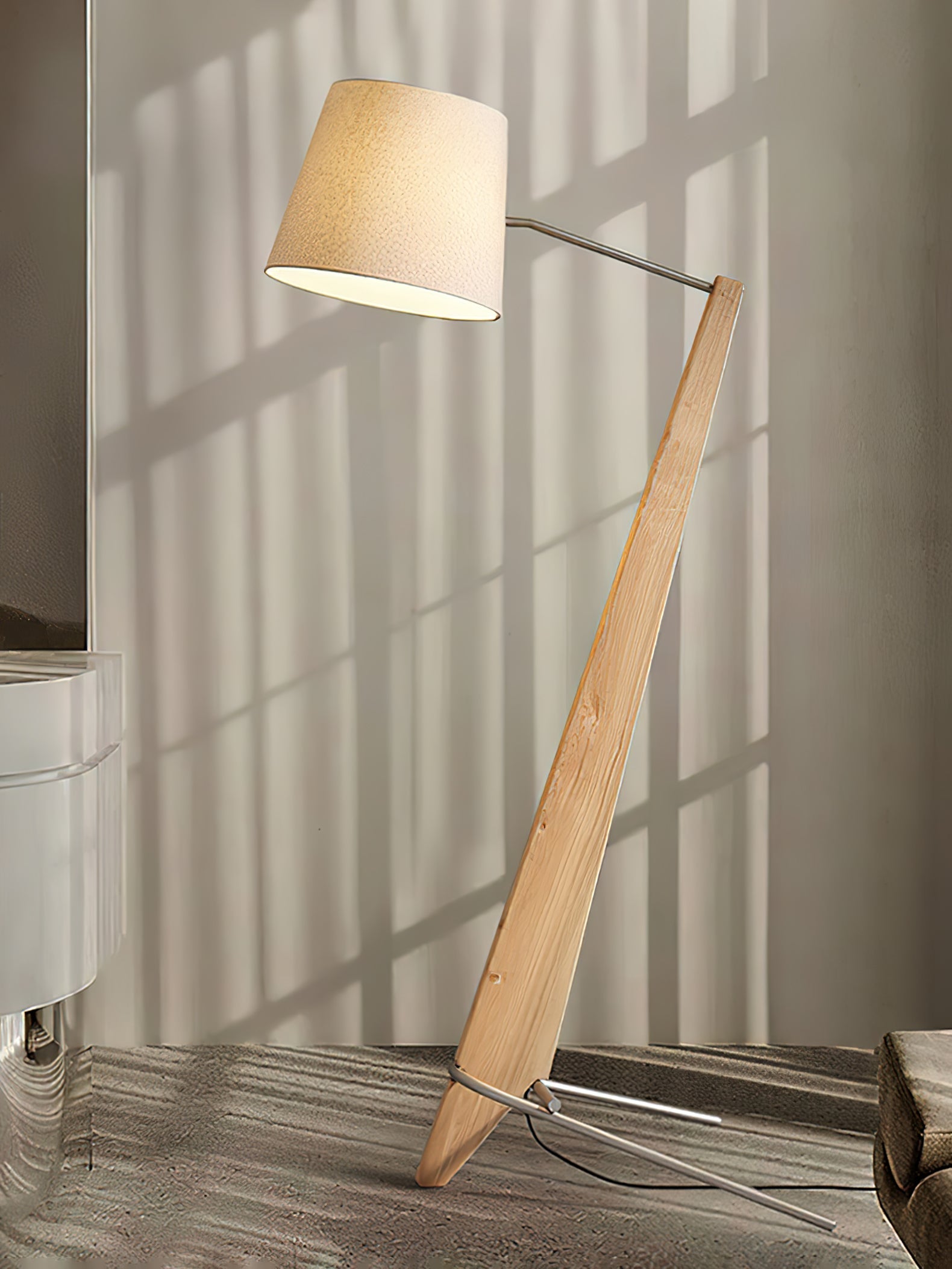 Torix Wood Fabric Floor Lamp - Letslighting
