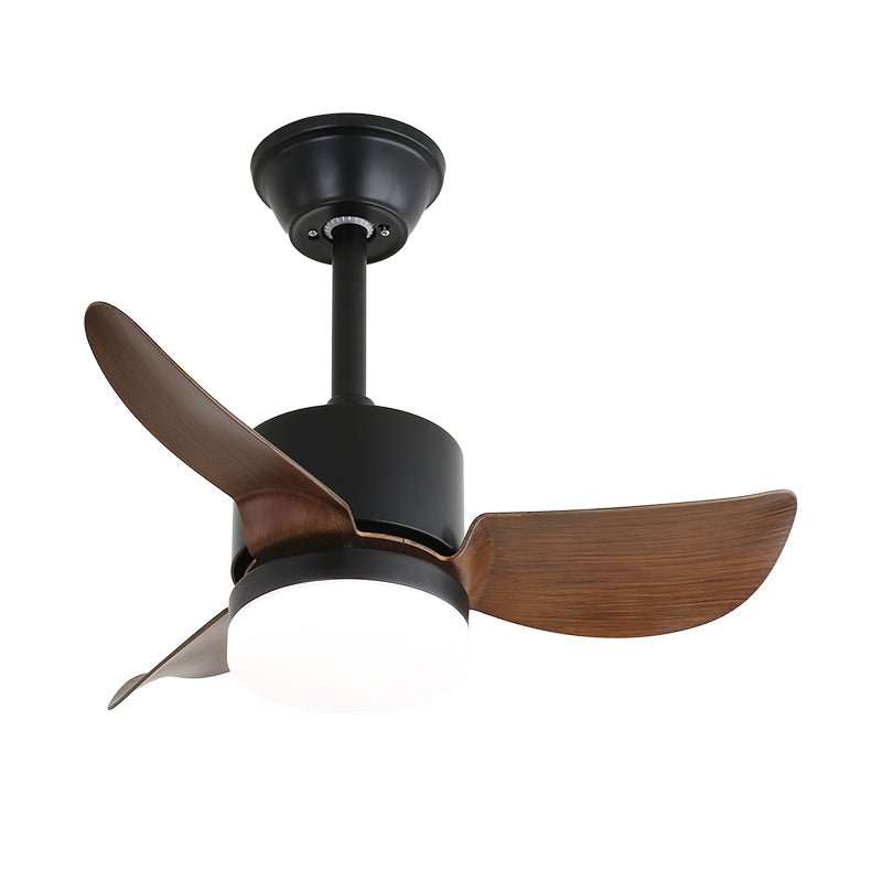 Arden Minimalist Black Wood Ceiling Fan Light - Letslighting
