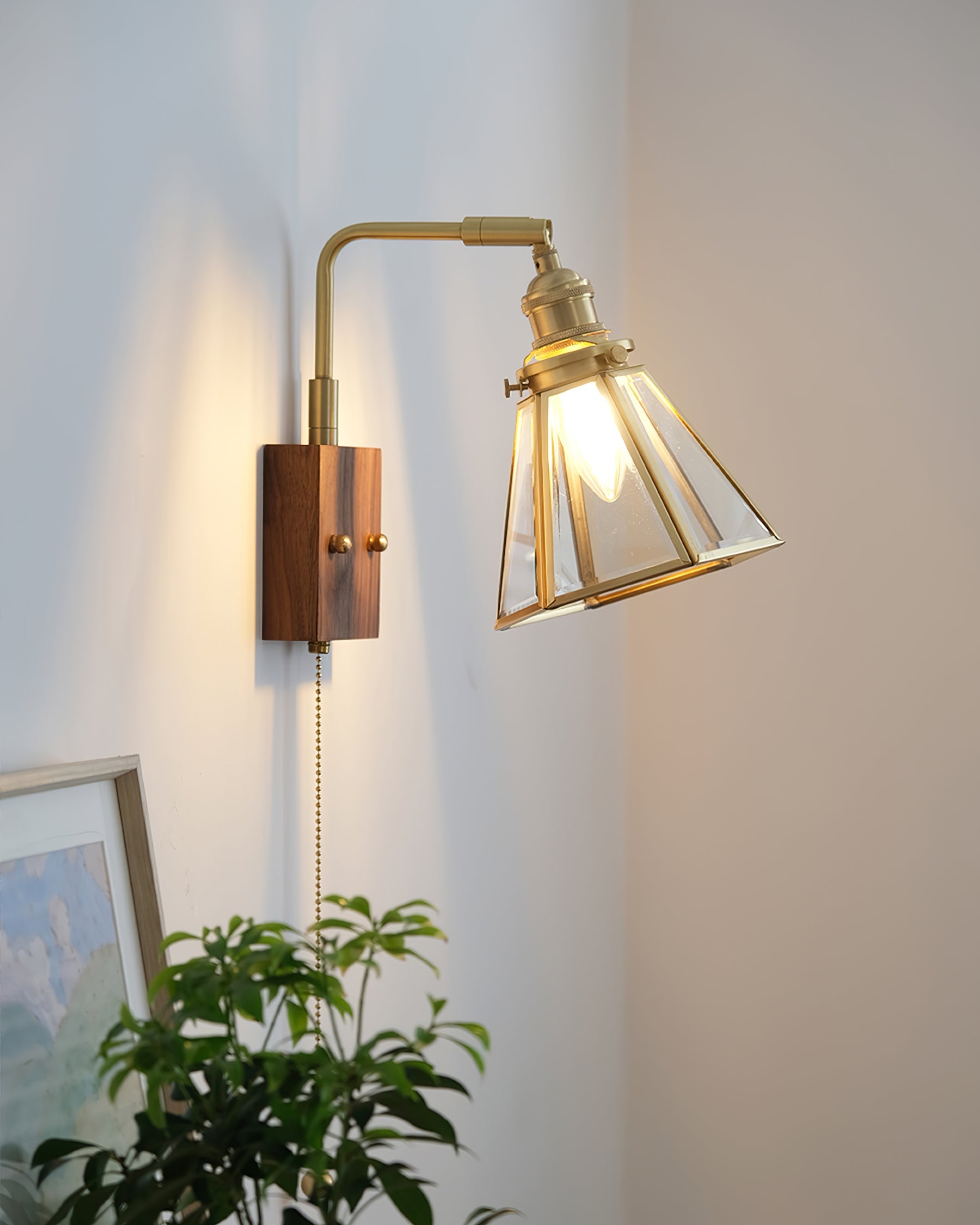 Simone Wall Lamp Floral Glass - Letslighting