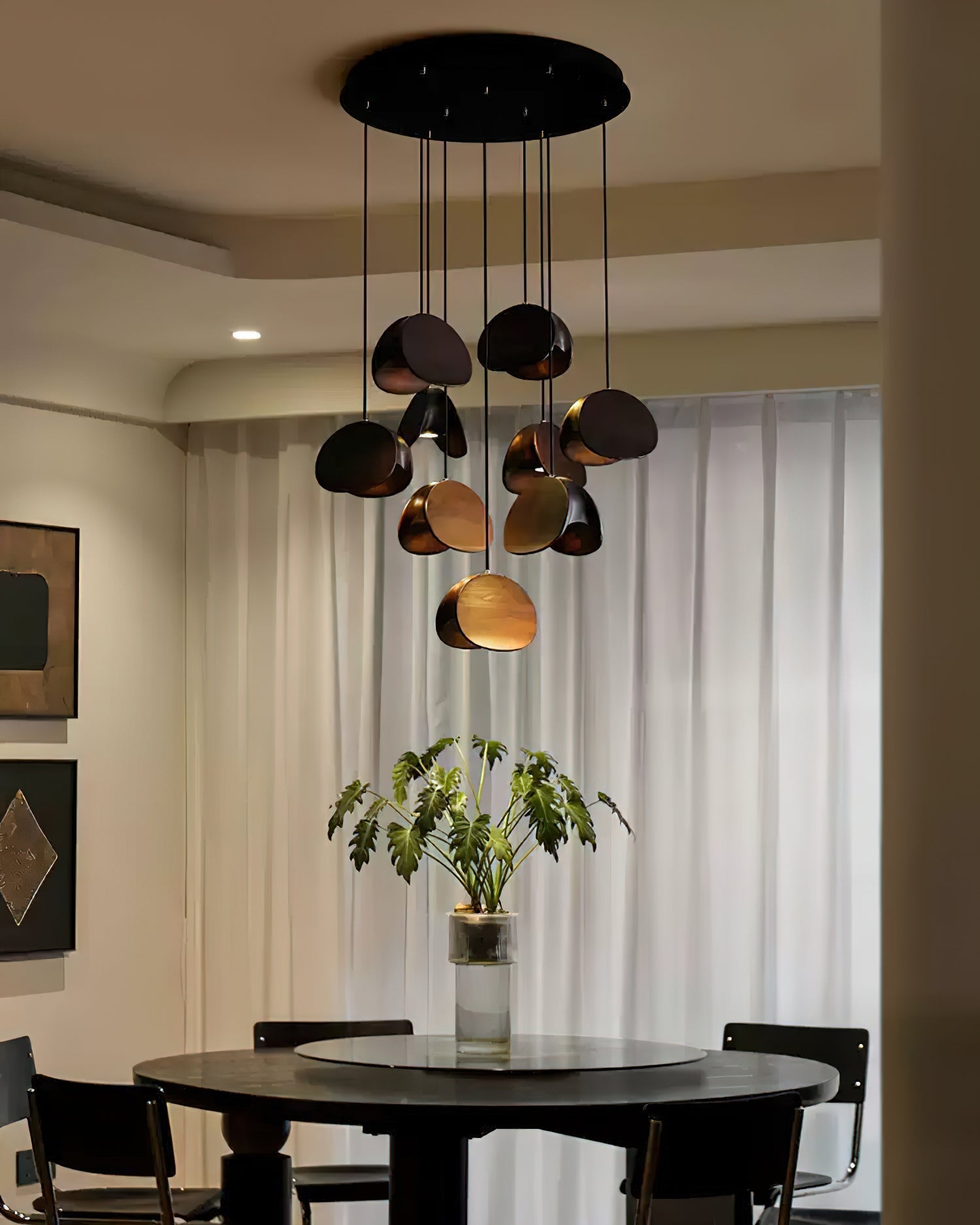 Elmiren Cluster Wood Pendant Light - Letslighting