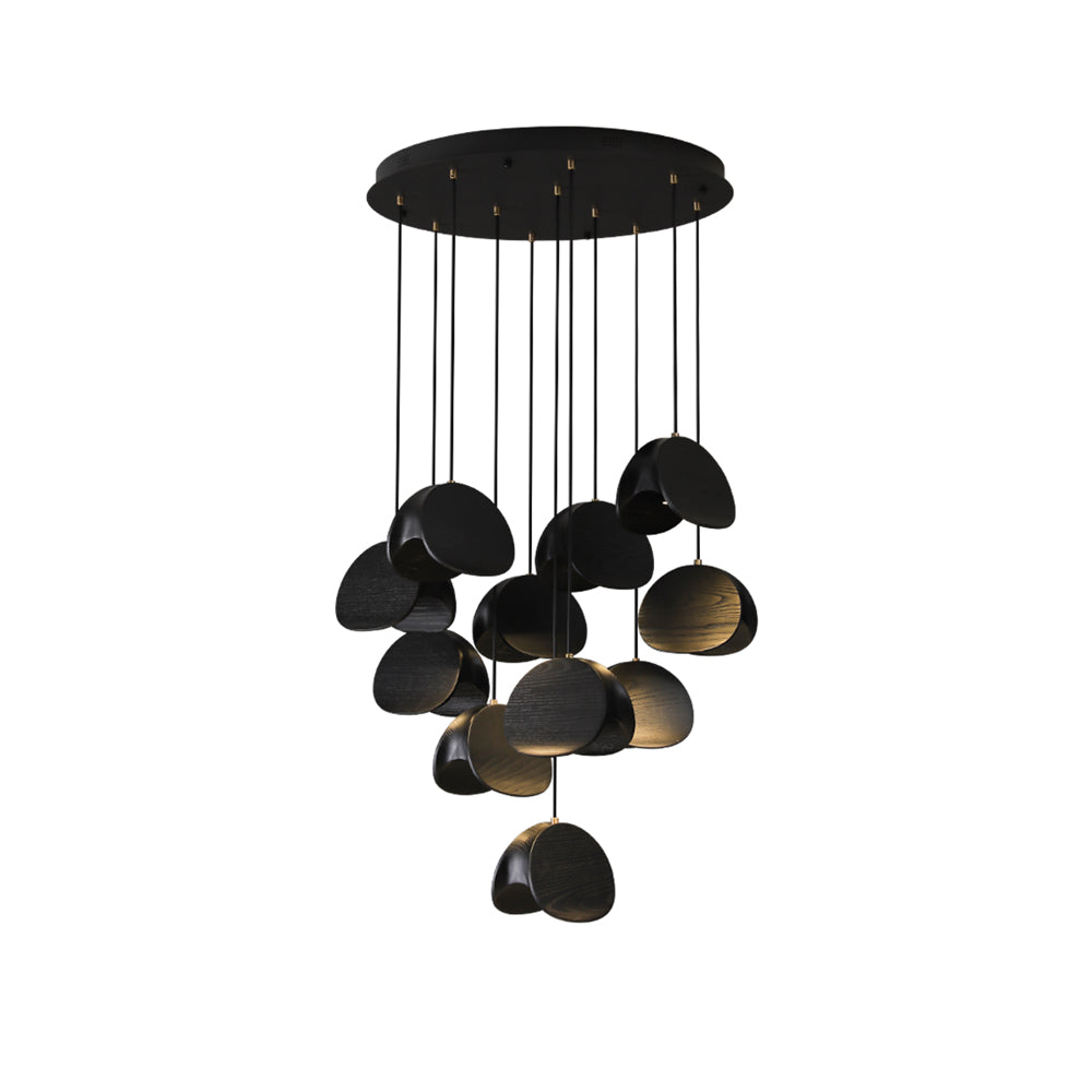 Elmiren Cluster Wood Pendant Light - Letslighting
