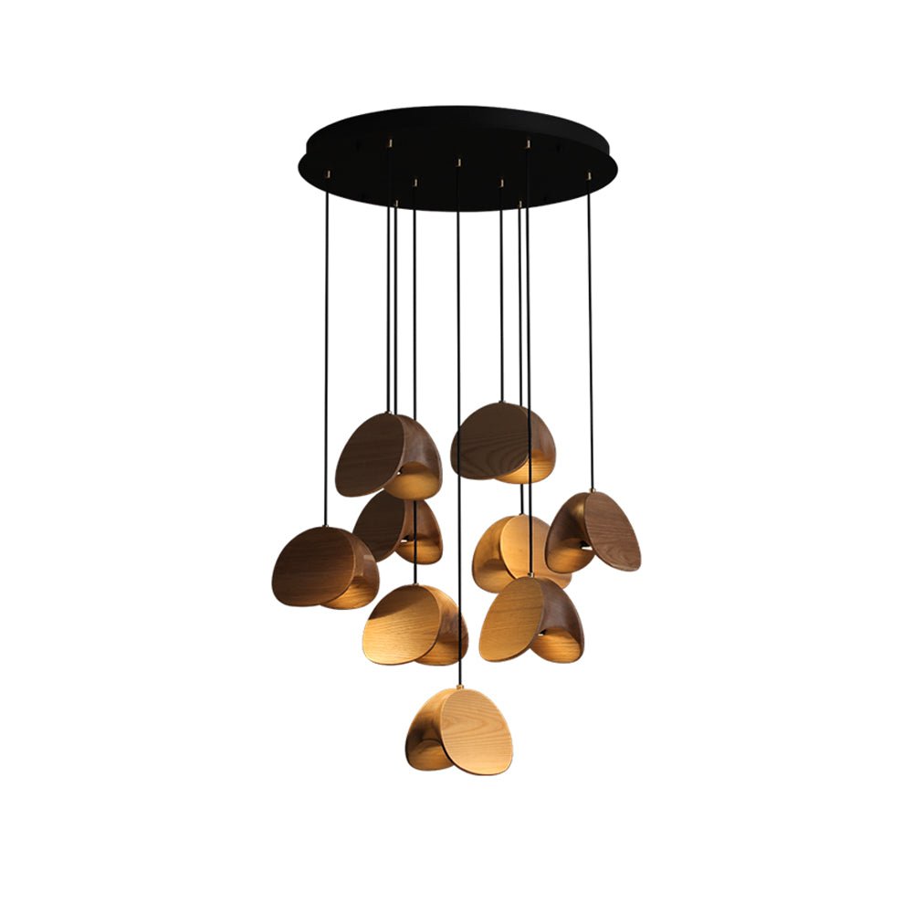 Elmiren Cluster Wood Pendant Light - Letslighting