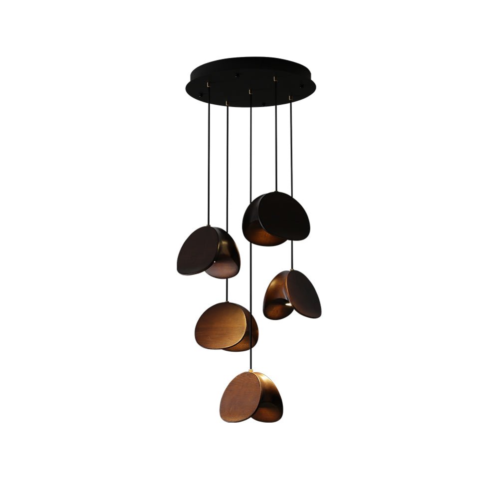 Elmiren Cluster Wood Pendant Light - Letslighting