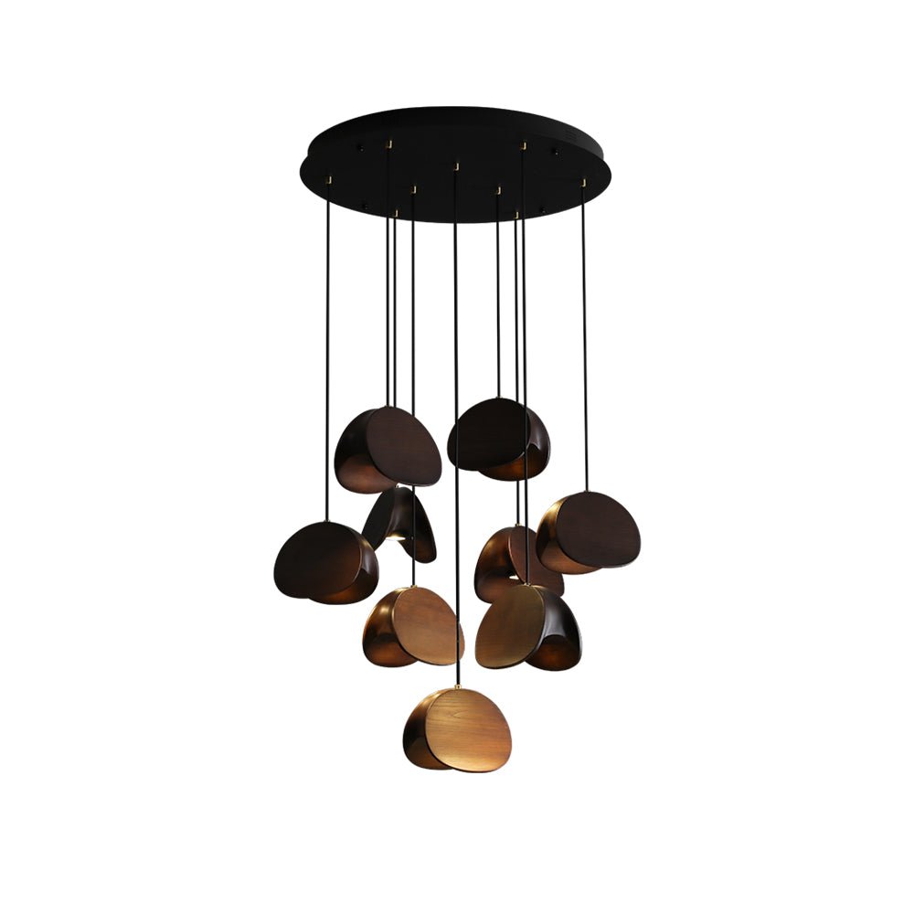 Elmiren Cluster Wood Pendant Light - Letslighting