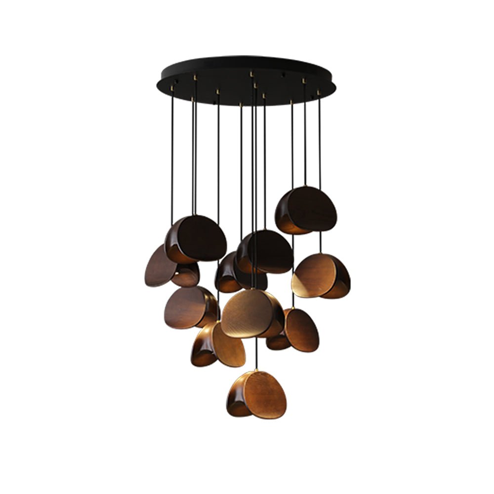 Elmiren Cluster Wood Pendant Light - Letslighting