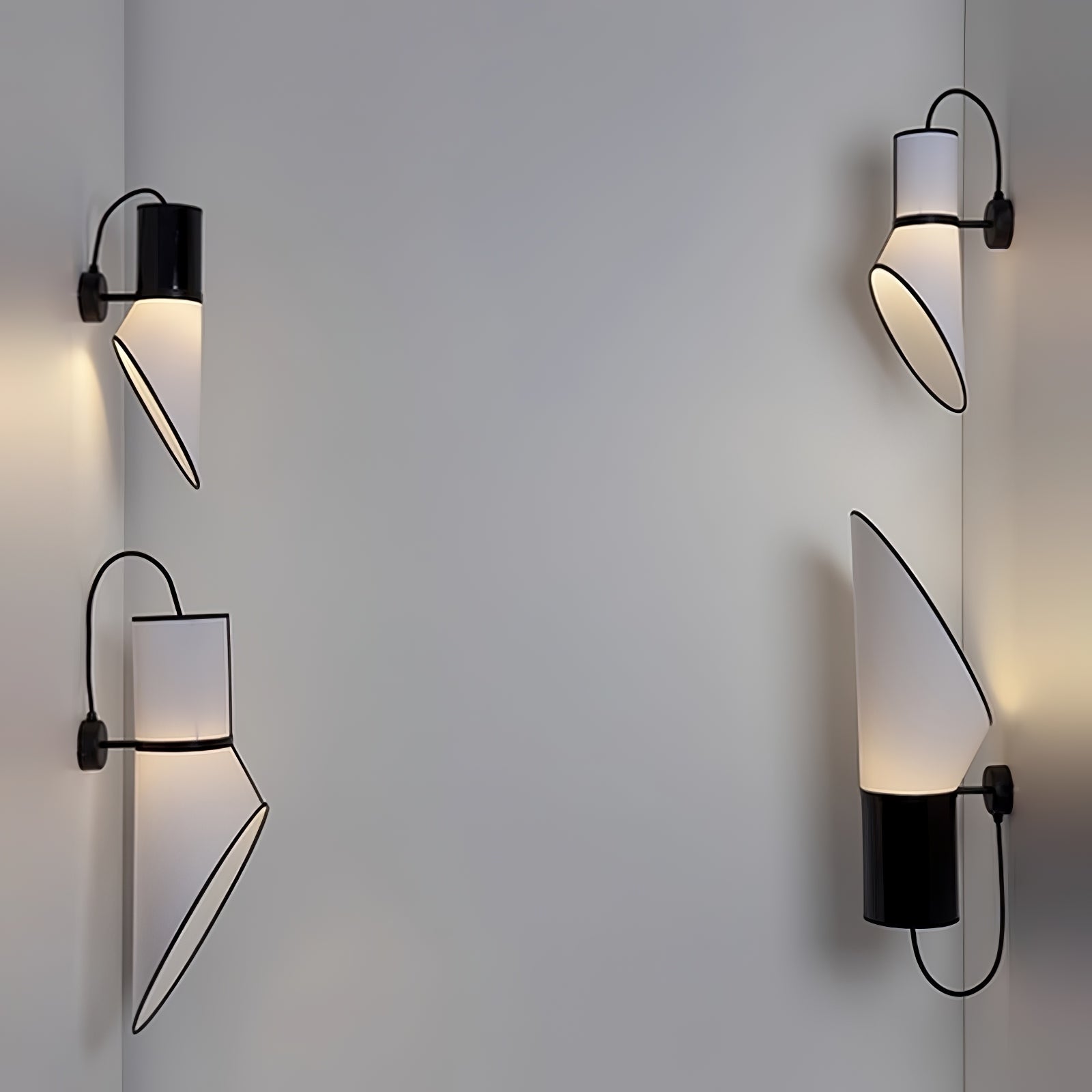 Sketch Modern Metal & Fabric Wall Light