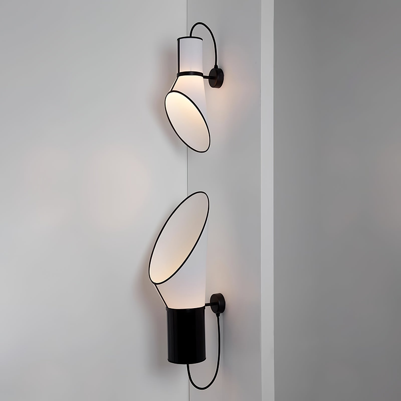 Sketch Modern Metal & Fabric Wall Light