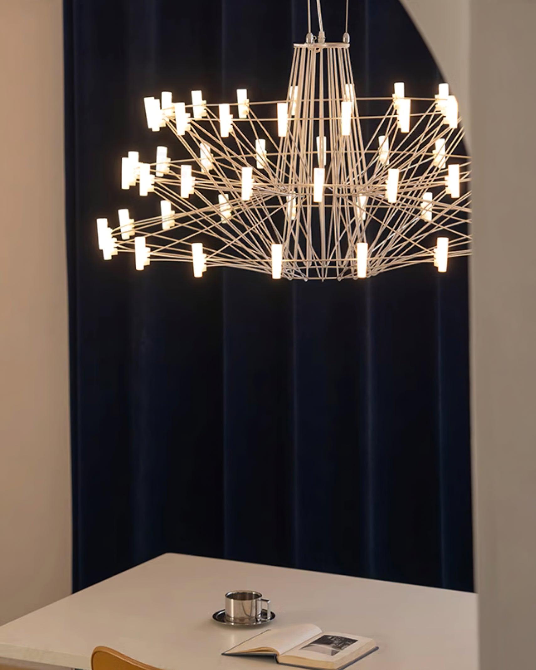 Lustra Chandelier Sky Ballet Stainless Steel Acrylic Modern - Letslighting