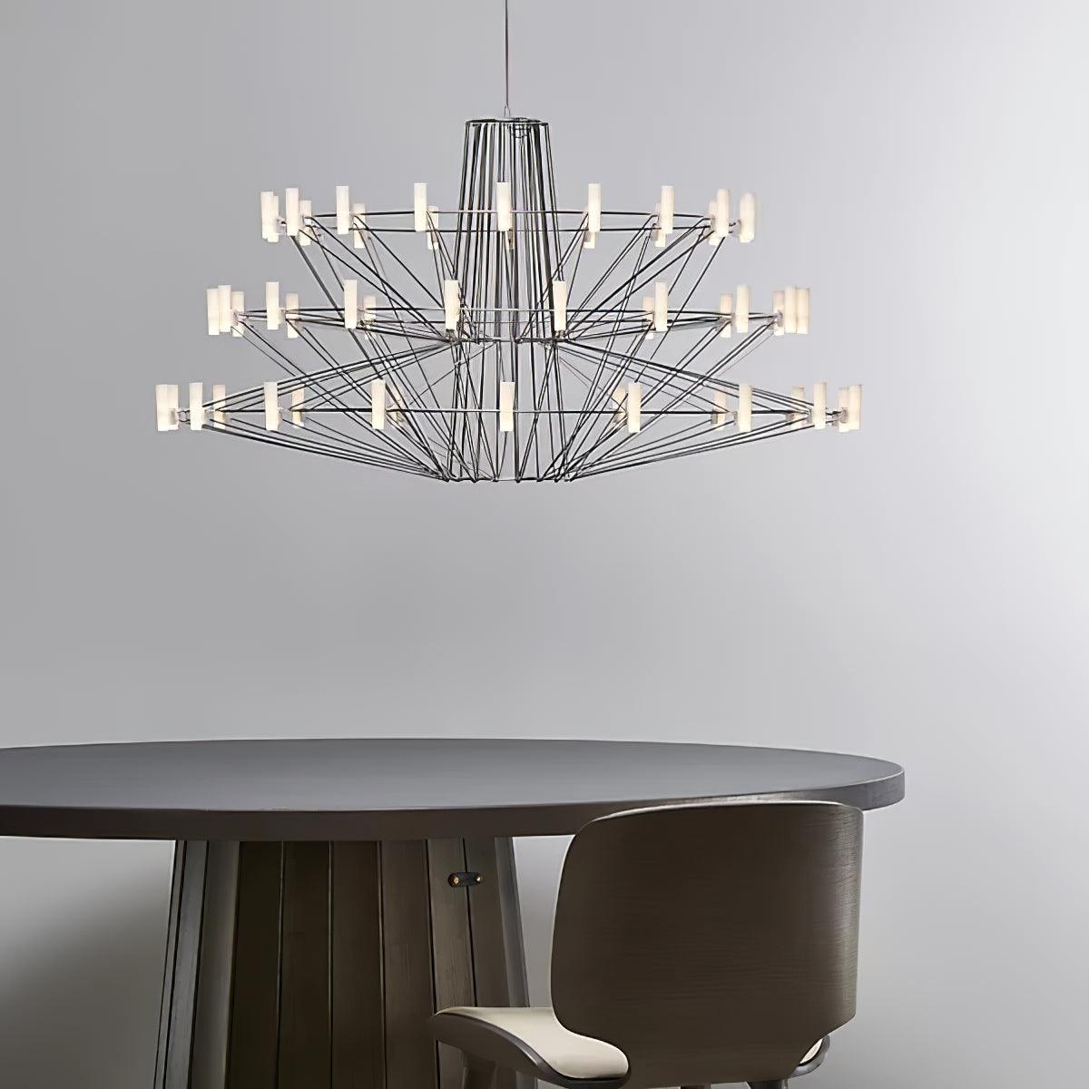 Lustra Chandelier Sky Ballet Stainless Steel Acrylic Modern - Letslighting