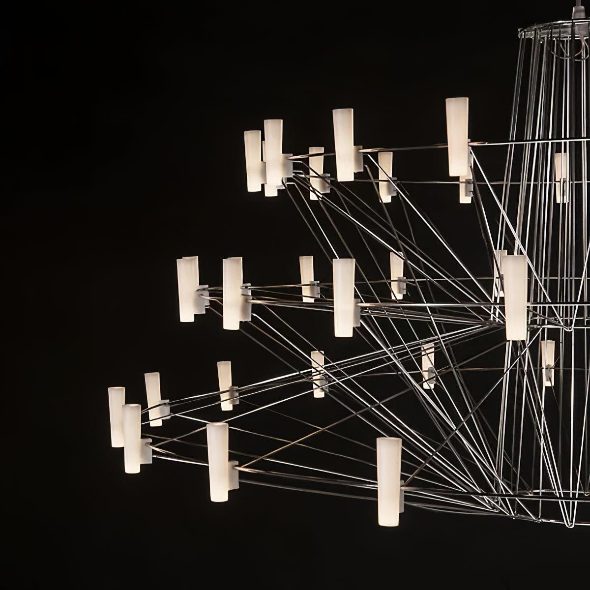 Lustra Chandelier Sky Ballet Stainless Steel Acrylic Modern - Letslighting