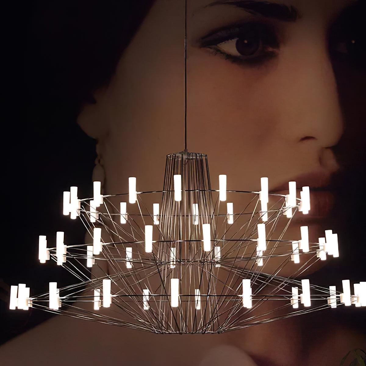 Lustra Chandelier Sky Ballet Stainless Steel Acrylic Modern - Letslighting
