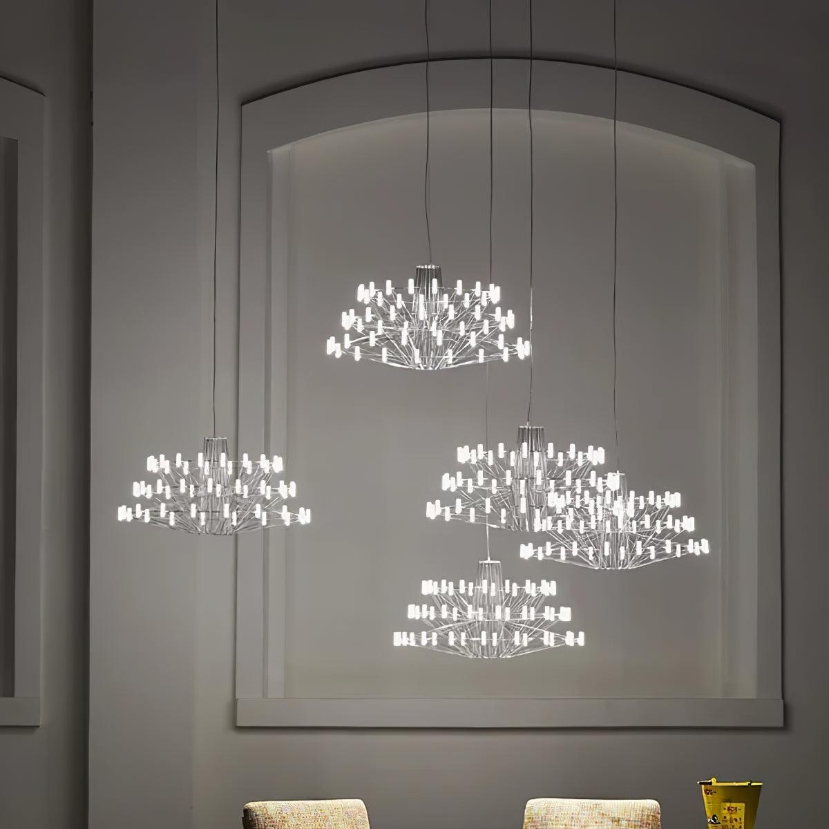 Lustra Chandelier Sky Ballet Stainless Steel Acrylic Modern - Letslighting