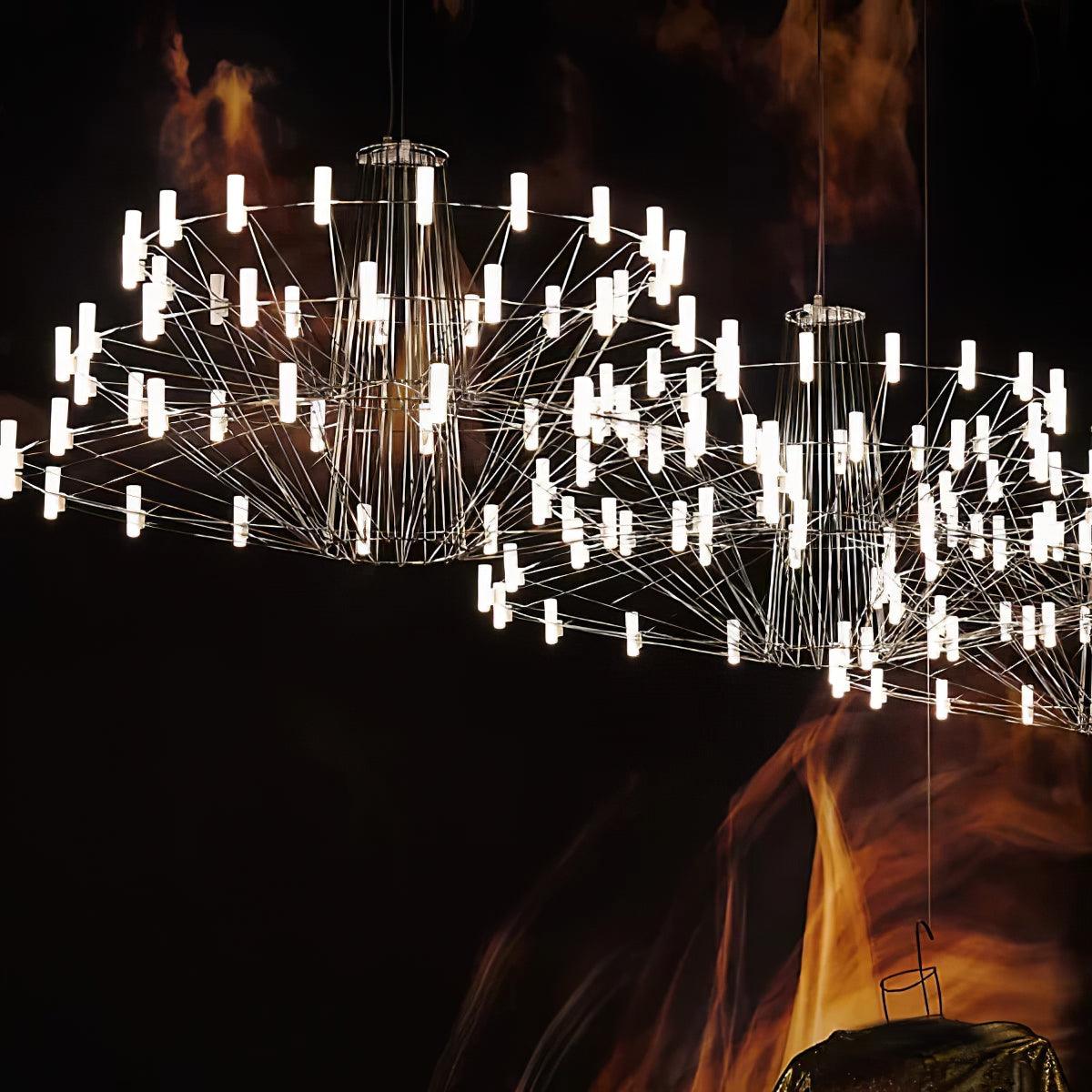 Lustra Chandelier Sky Ballet Stainless Steel Acrylic Modern - Letslighting