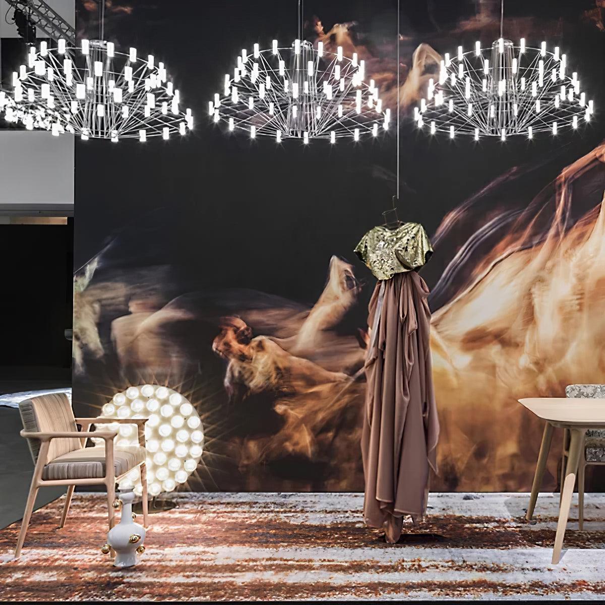 Lustra Chandelier Sky Ballet Stainless Steel Acrylic Modern - Letslighting