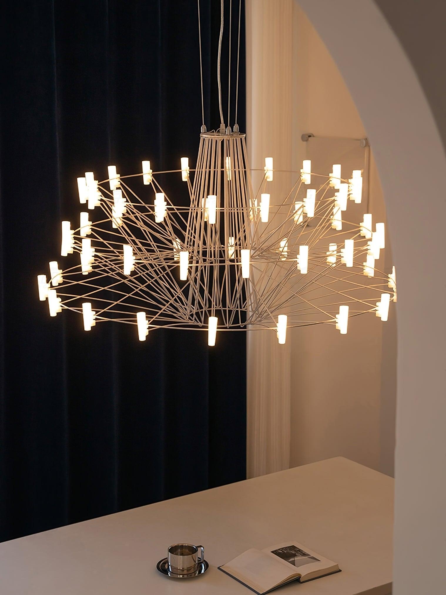 Lustra Chandelier Sky Ballet Stainless Steel Acrylic Modern - Letslighting