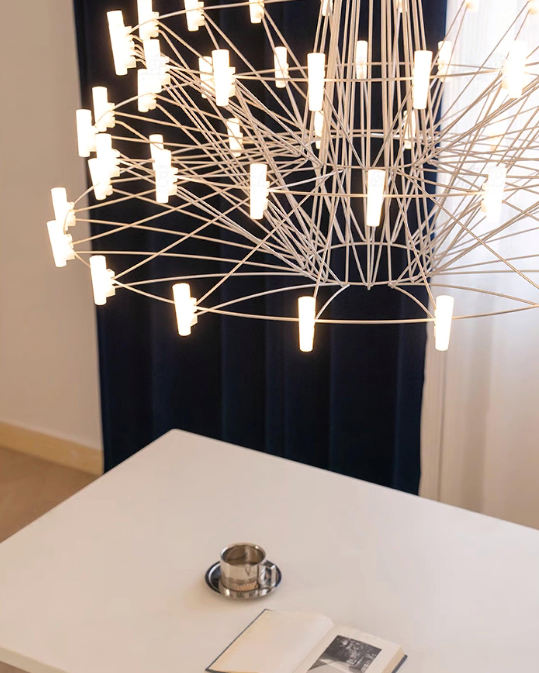 Lustra Chandelier Sky Ballet Stainless Steel Acrylic Modern - Letslighting