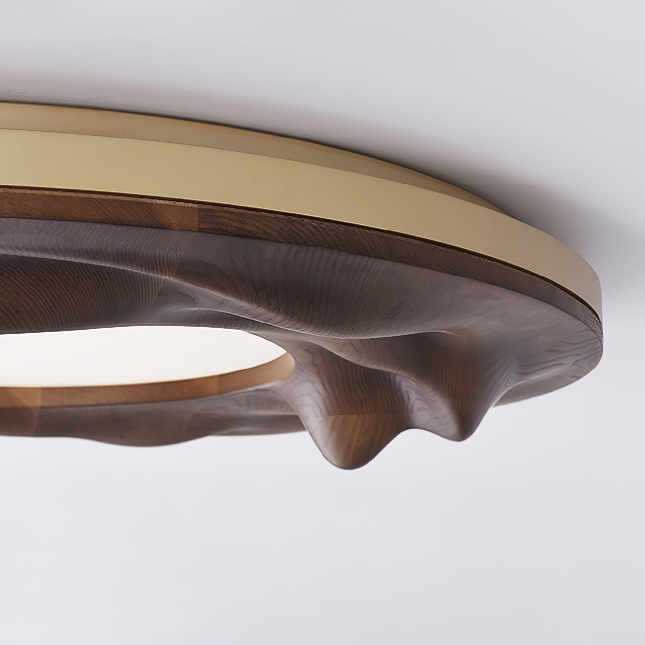 Solara Ceiling Lamp Wood Ripple Organic Tranquil - Letslighting
