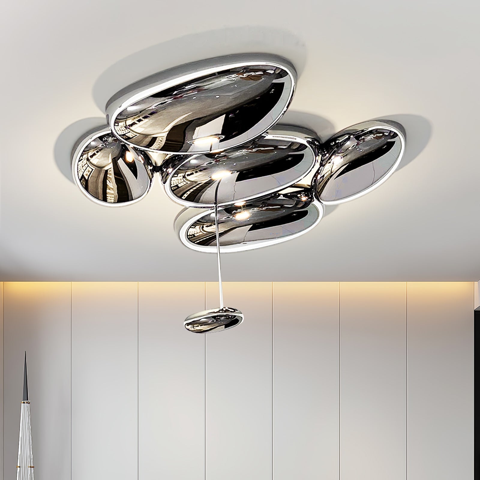 Valentina Contemporary Skydro Ceiling Light Smoke Gray