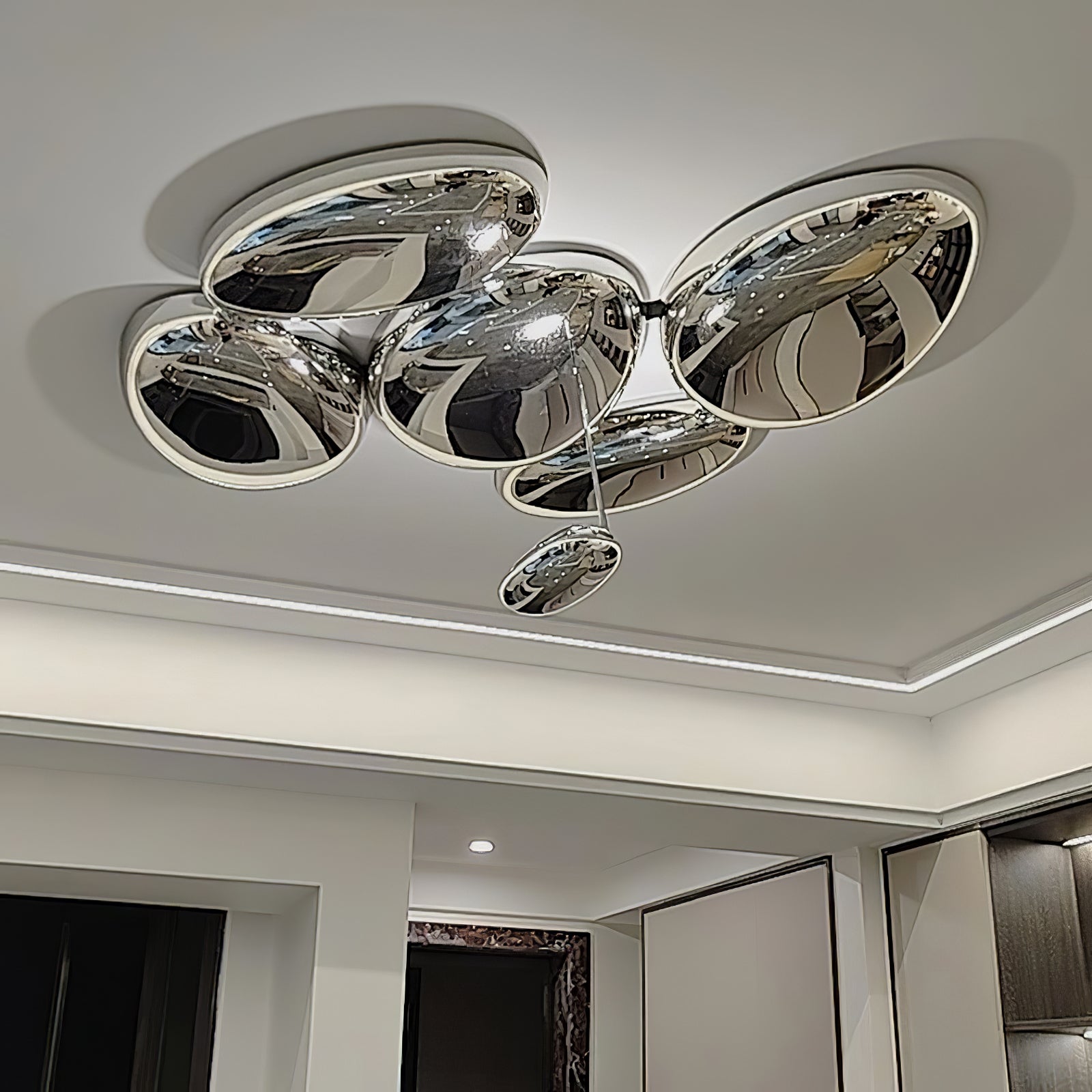 Valentina Contemporary Skydro Ceiling Light Smoke Gray