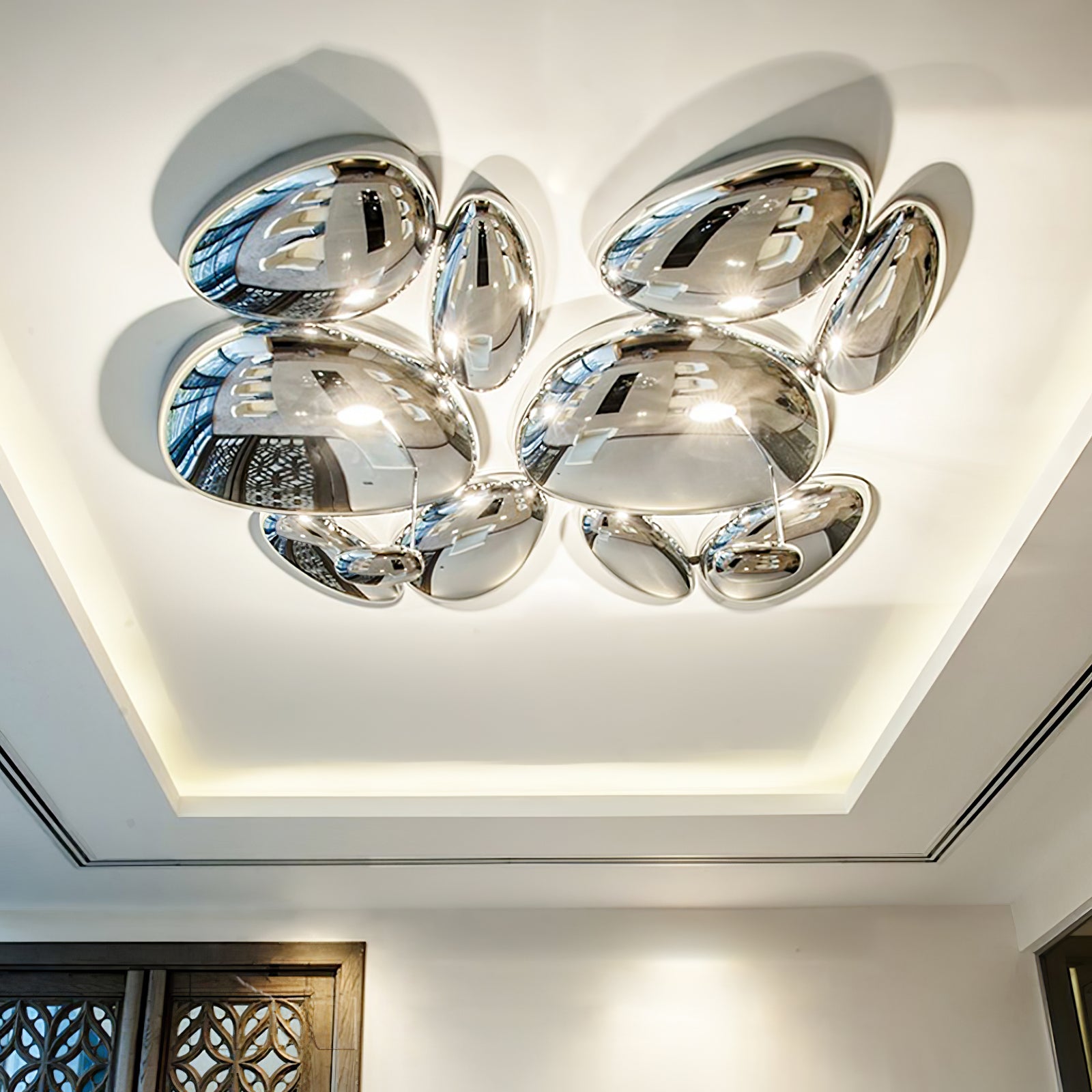 Valentina Contemporary Skydro Ceiling Light Smoke Gray