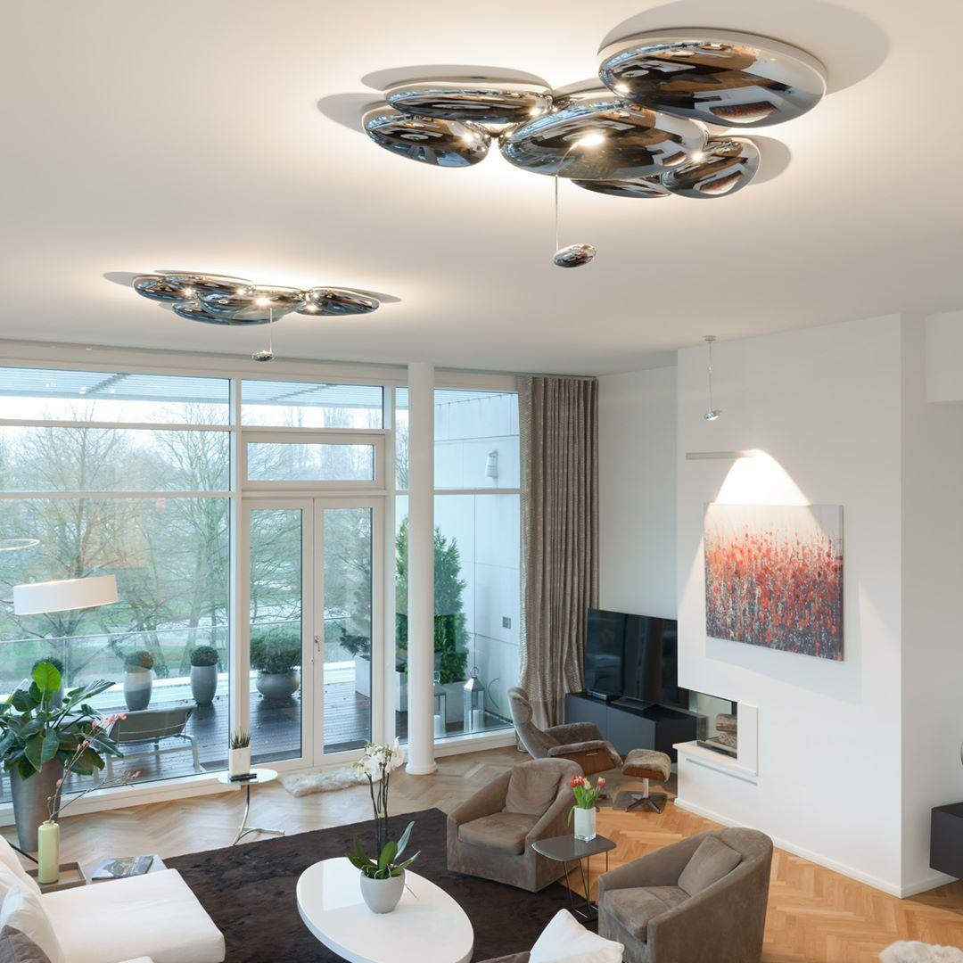 Valentina Contemporary Skydro Ceiling Light Smoke Gray