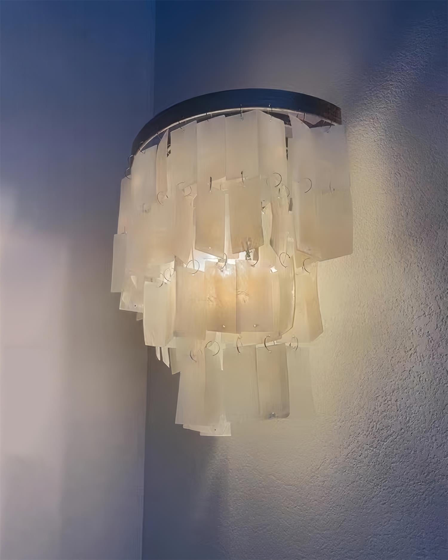 Vidoros Postmodern Luxury Shell Tiered Wall Lamp - Letslighting