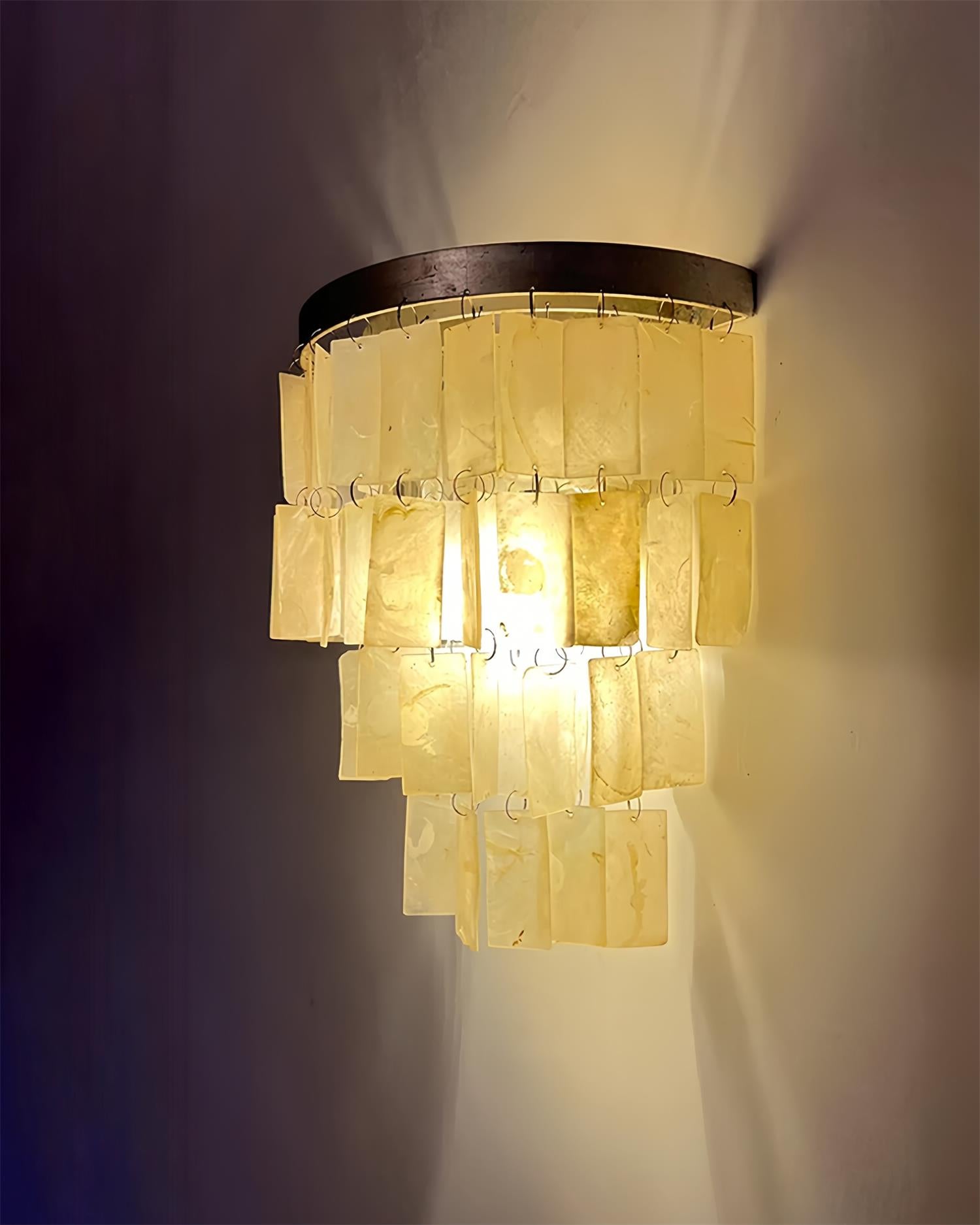 Vidoros Postmodern Luxury Shell Tiered Wall Lamp - Letslighting