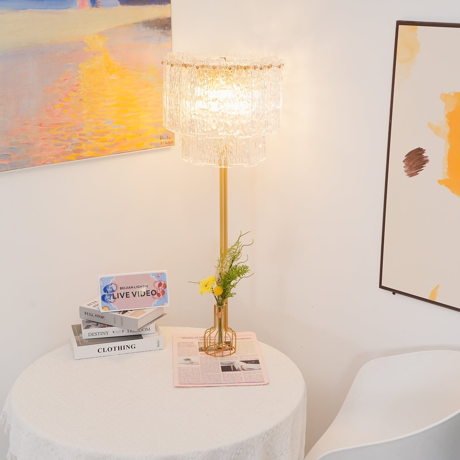 Gregory Luxury Glass Floor Lamp - Letslighting