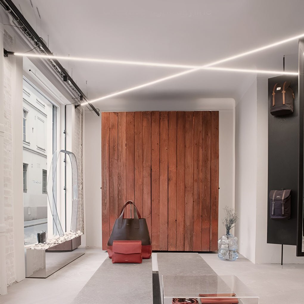 Linean Minimalistic Steel Strip Ceiling Light - Letslighting