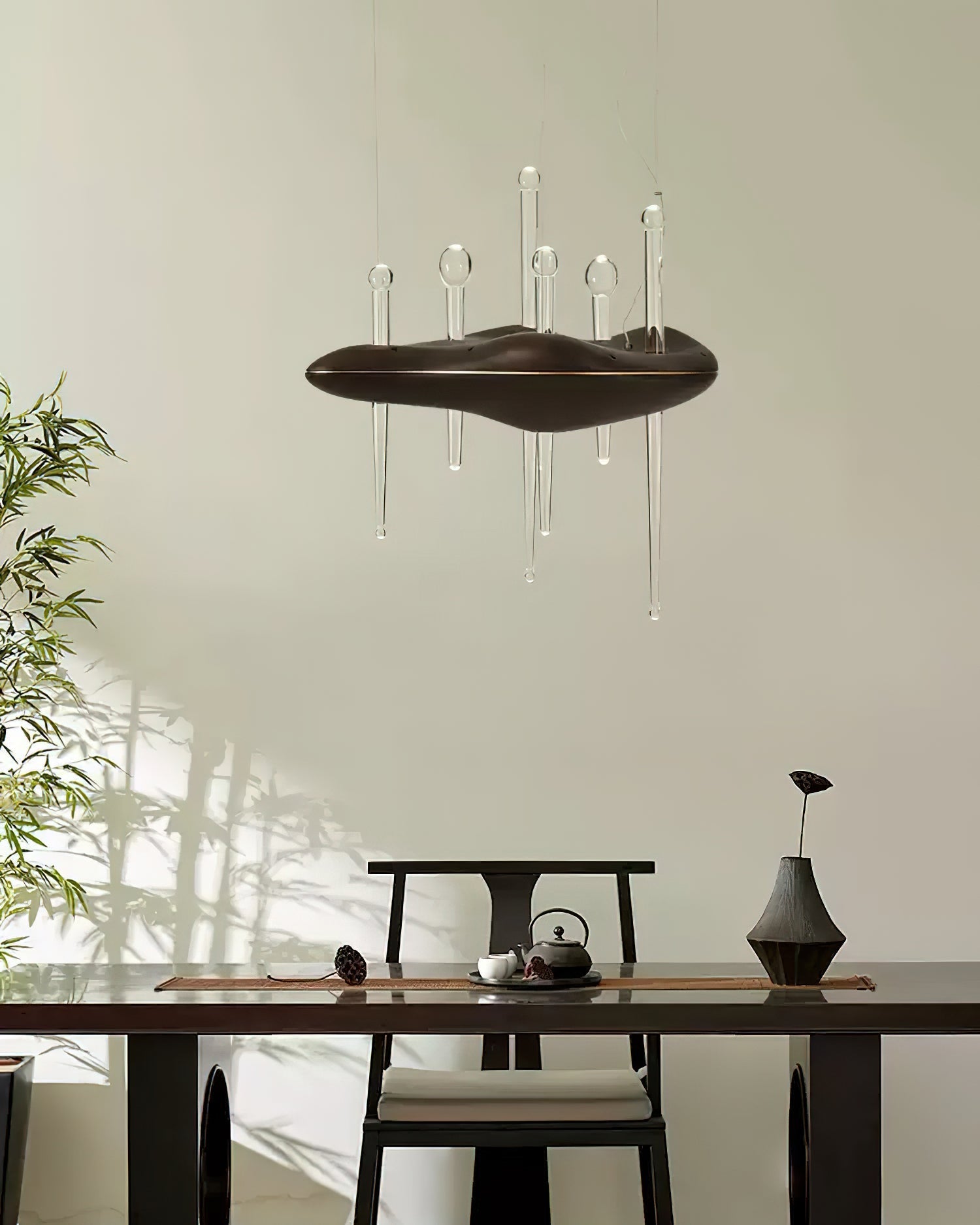 Umare Whimsical Oak Glass Pendant Light - Letslighting