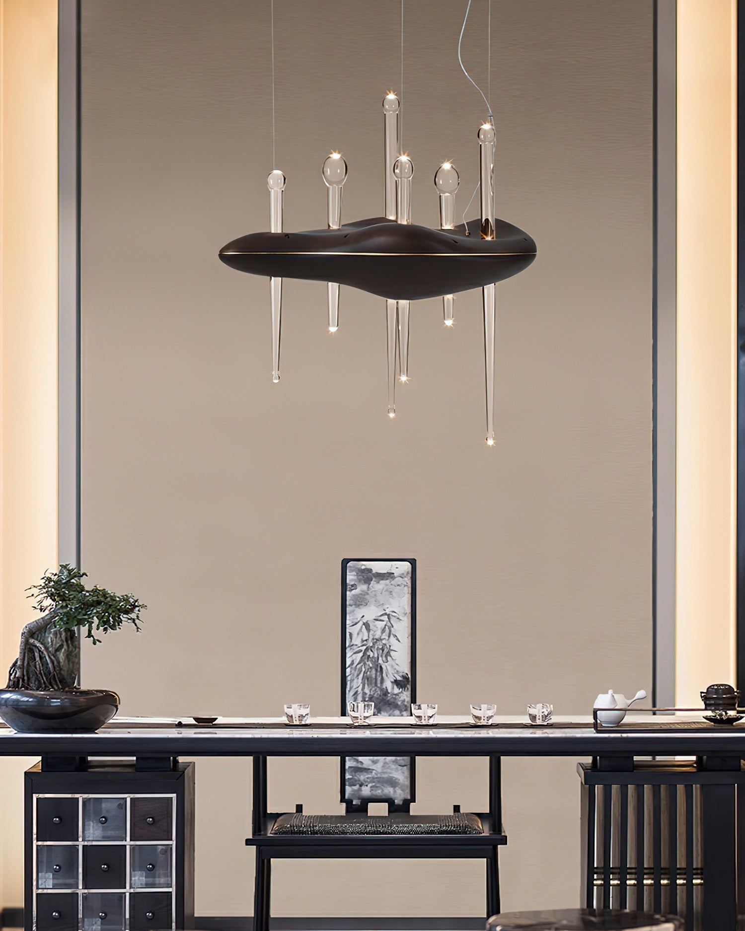 Umare Whimsical Oak Glass Pendant Light - Letslighting