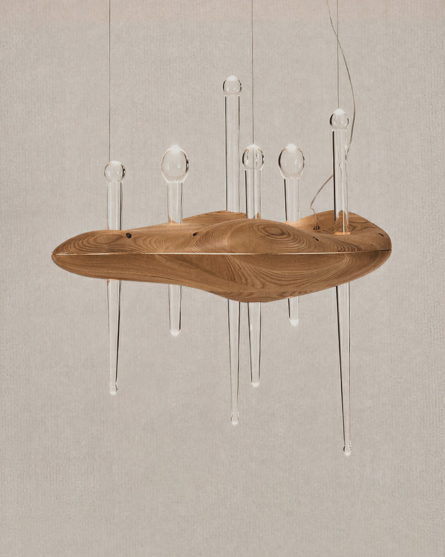 Umare Whimsical Oak Glass Pendant Light - Letslighting