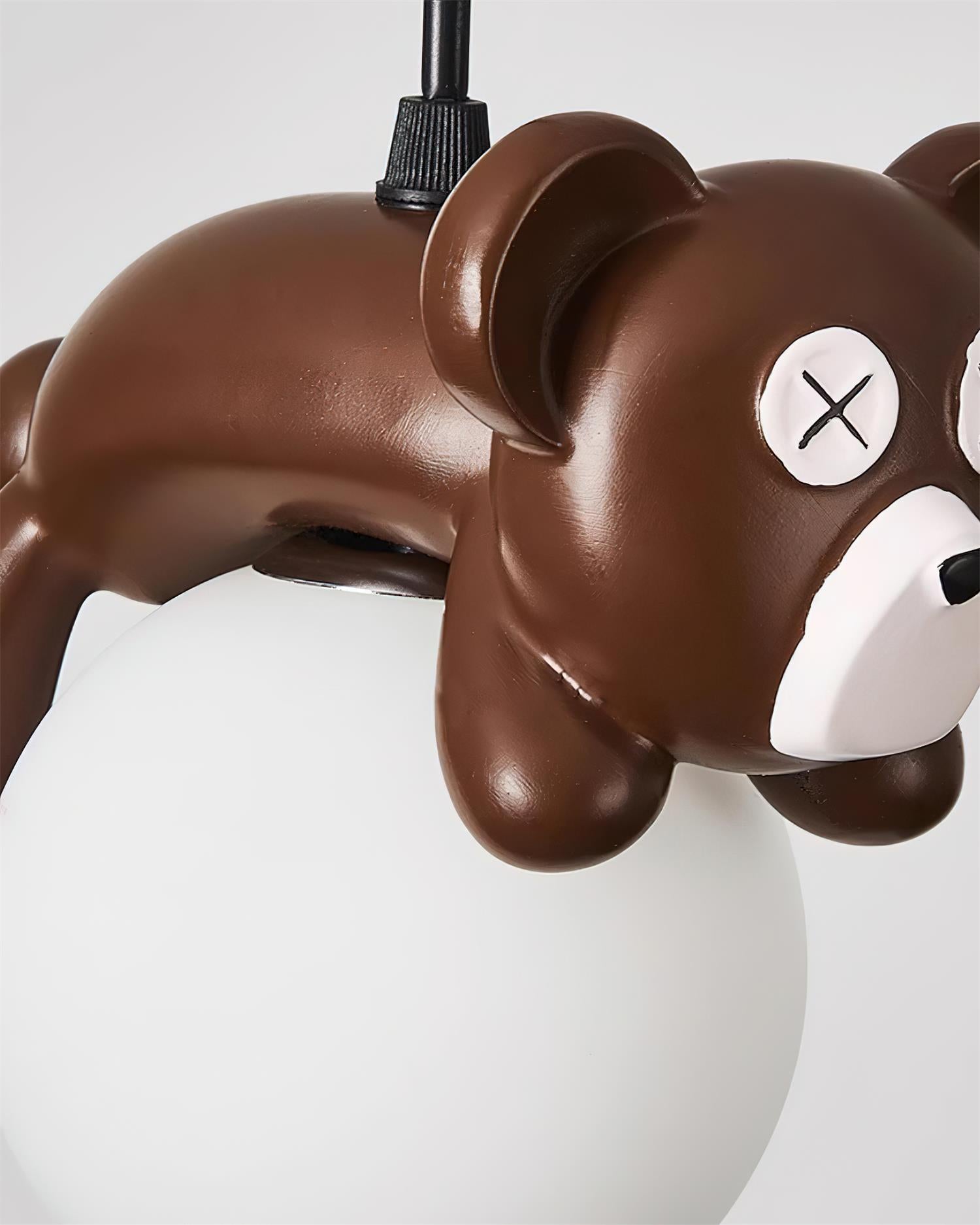 Sleepy Bear Pendant Lamp Whimsical Drifting Teddy - Letslighting