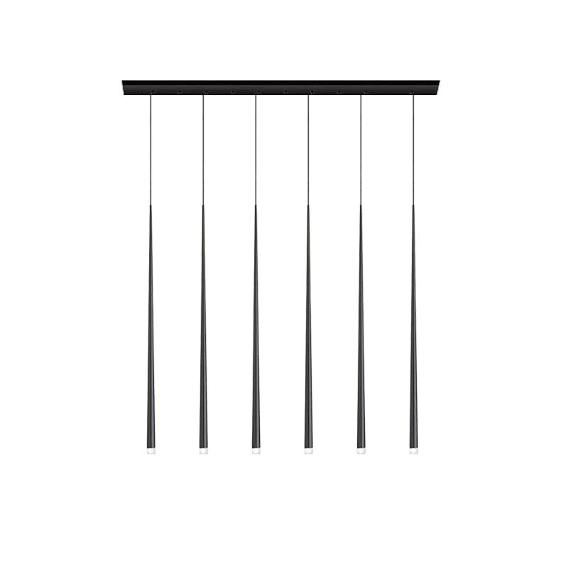 Lustra Chandelier Slender Black Minimalist - Letslighting