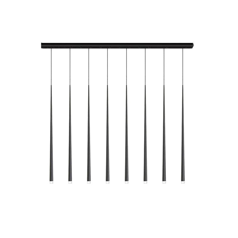 Lustra Chandelier Slender Black Minimalist - Letslighting