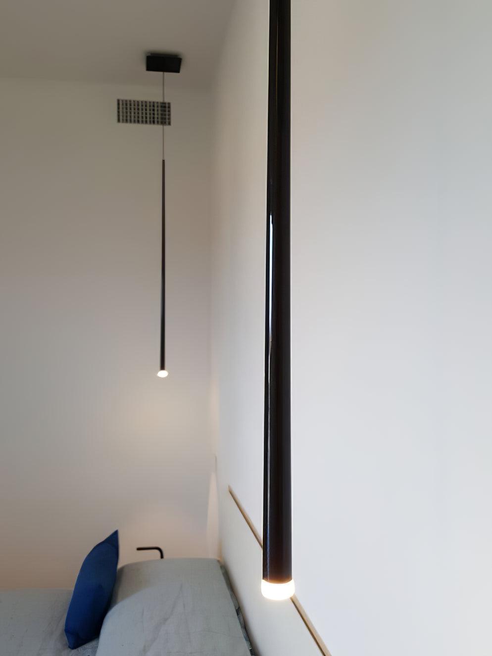 Lustra Chandelier Slender Black Minimalist - Letslighting