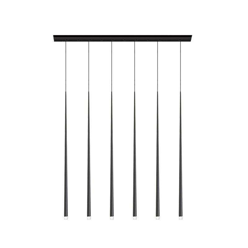 Lustra Chandelier Slender Black Minimalist - Letslighting