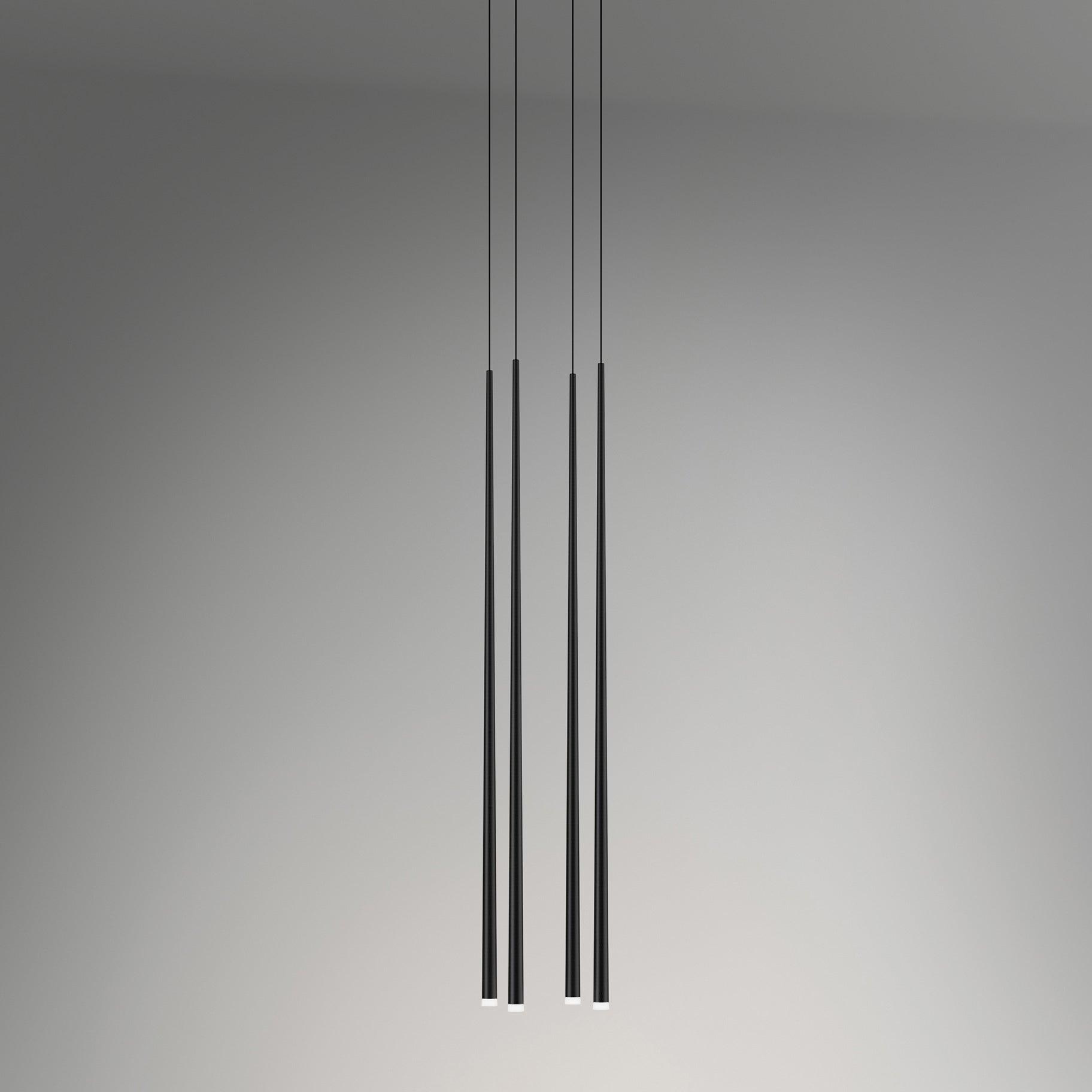 Lustra Chandelier Slender Black Minimalist - Letslighting