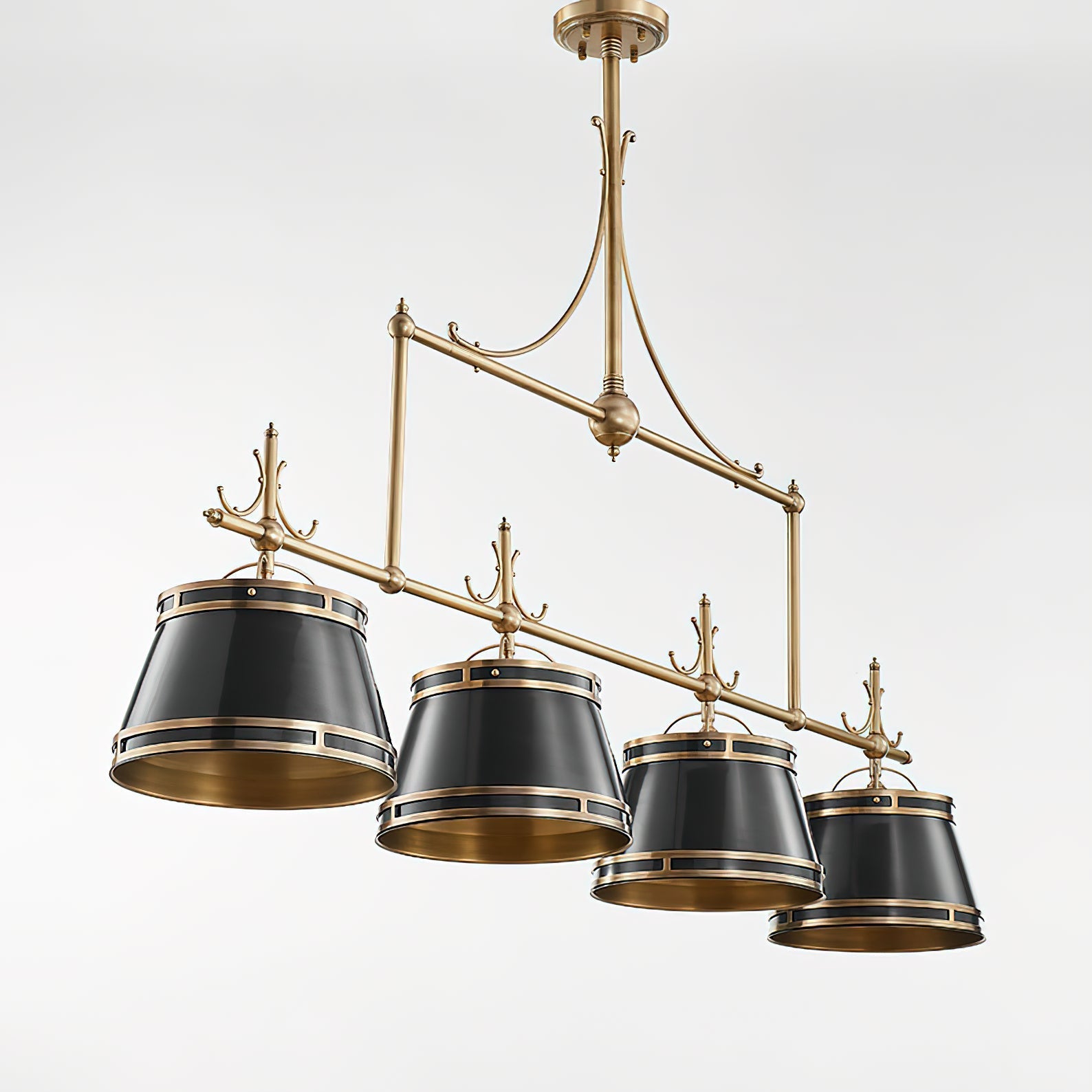 Ulphaion Vintage Industrial Brass Chandelier - Letslighting
