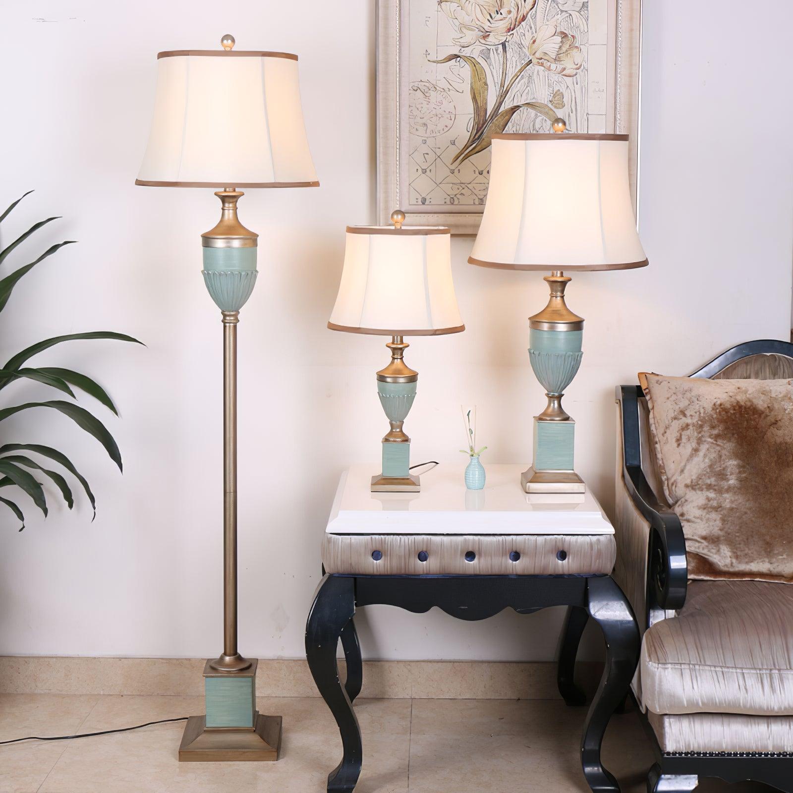 Laura Vintage Resin Table Lamp - Letslighting