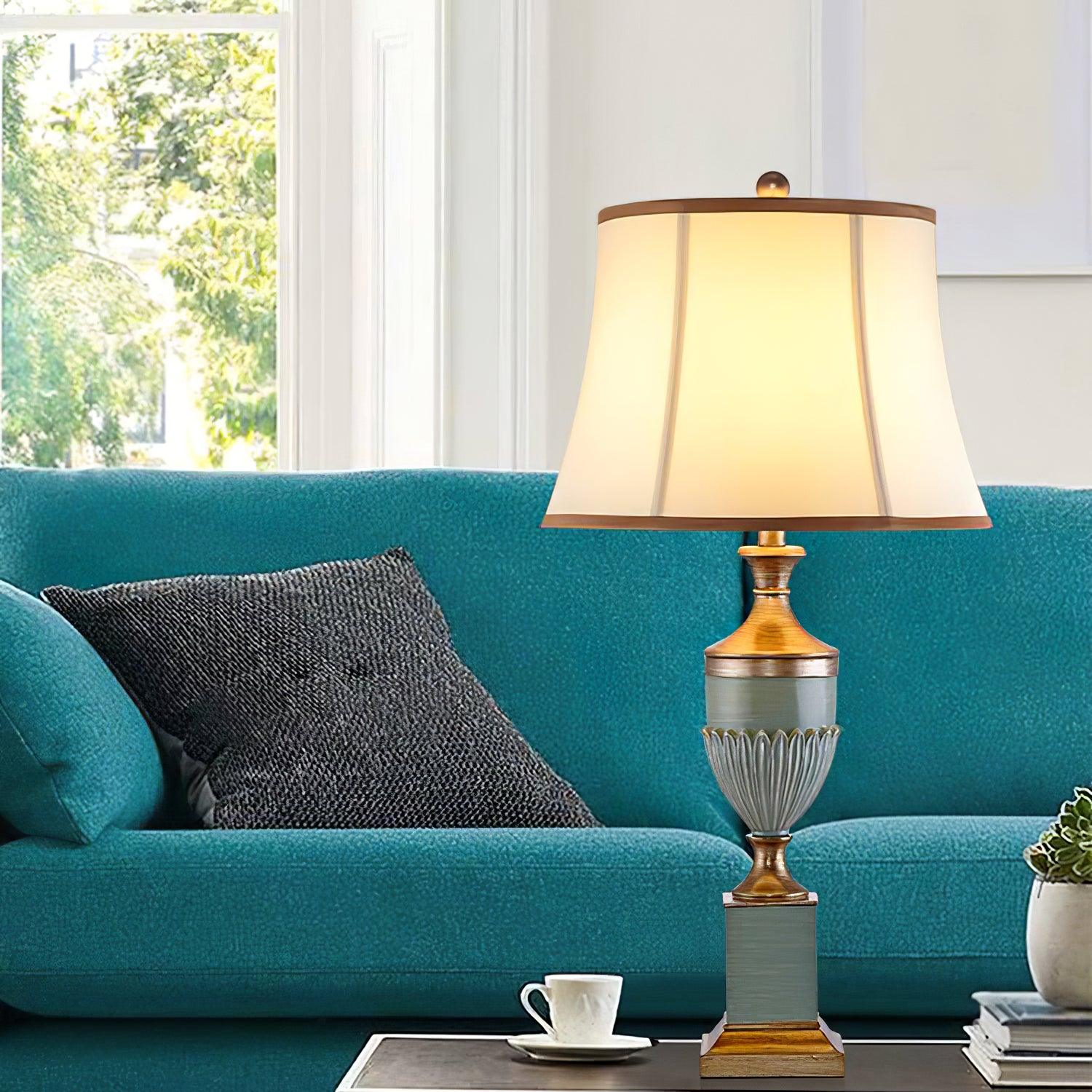 Laura Vintage Resin Table Lamp - Letslighting