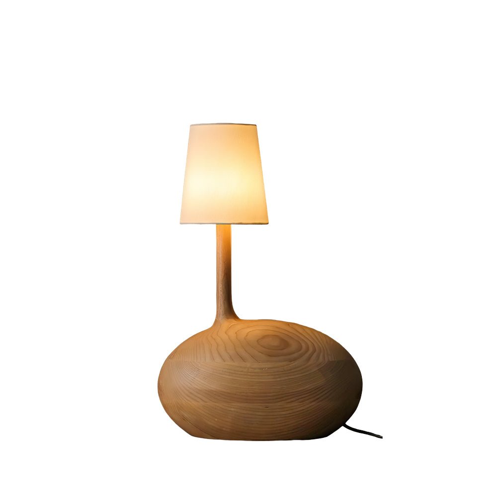 Clyra Wood Fabric Table Lamp - Letslighting