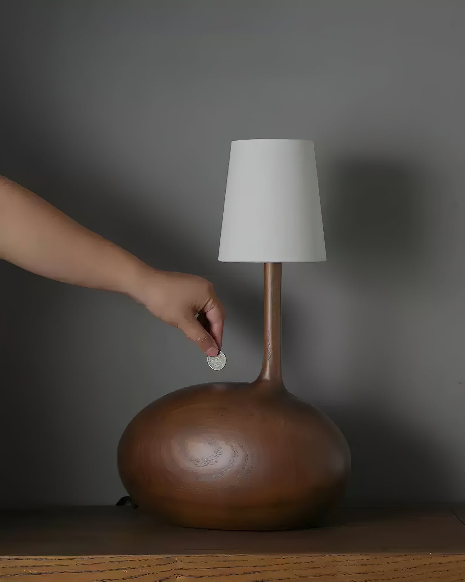 Clyra Wood Fabric Table Lamp - Letslighting