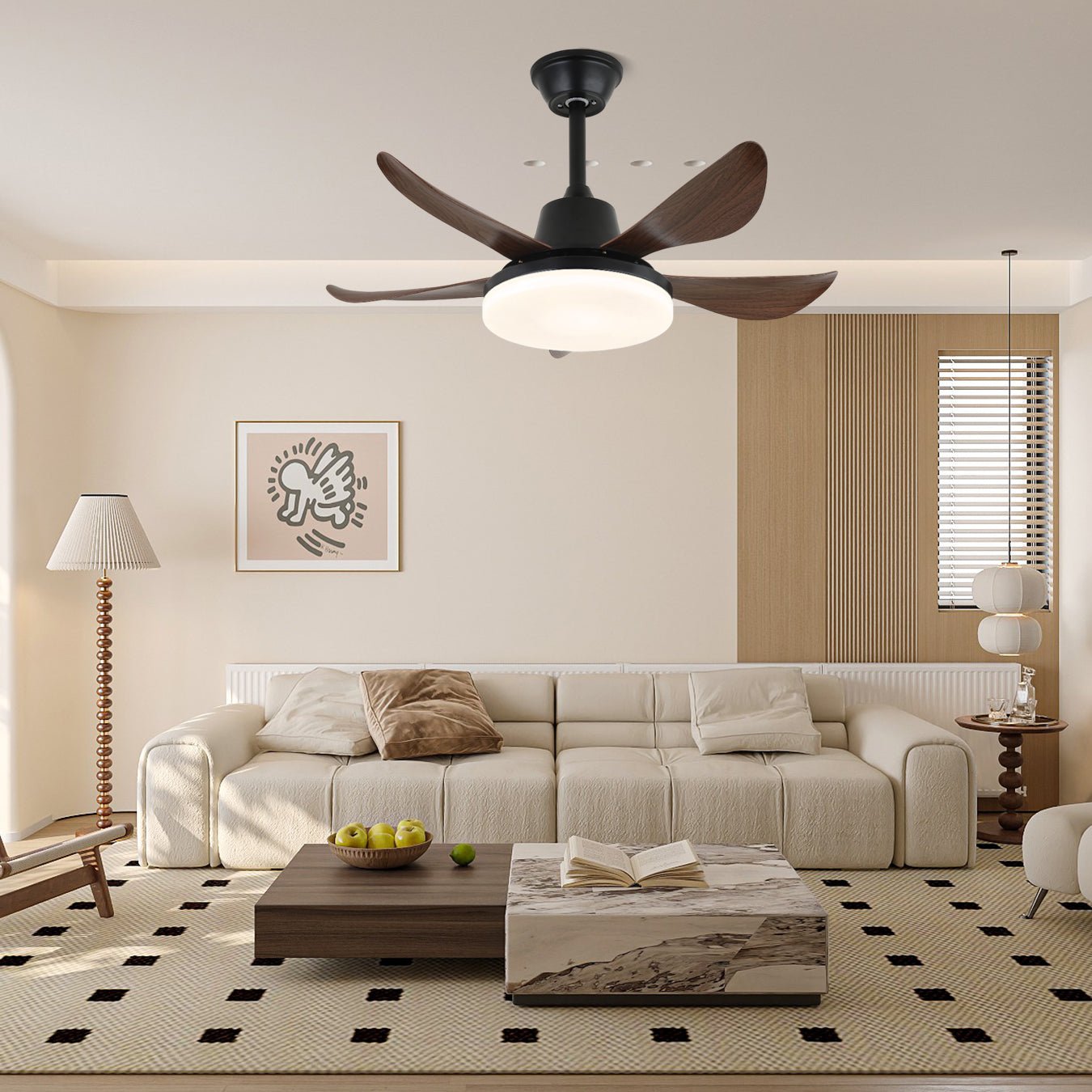 Callen Modern Wood Ceiling Fan Light - Letslighting