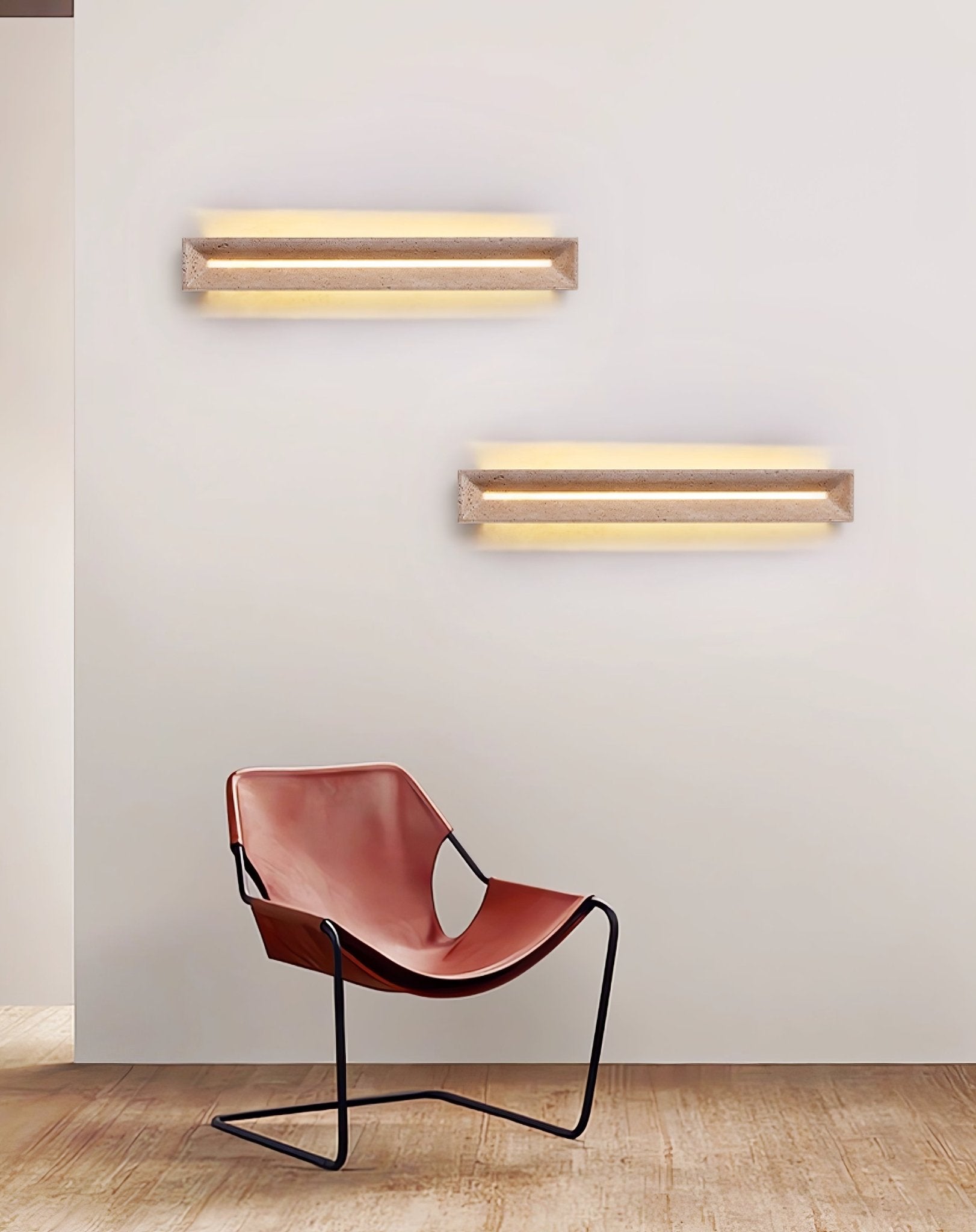 Anoren Minimalist Travertine Wall Light - Letslighting