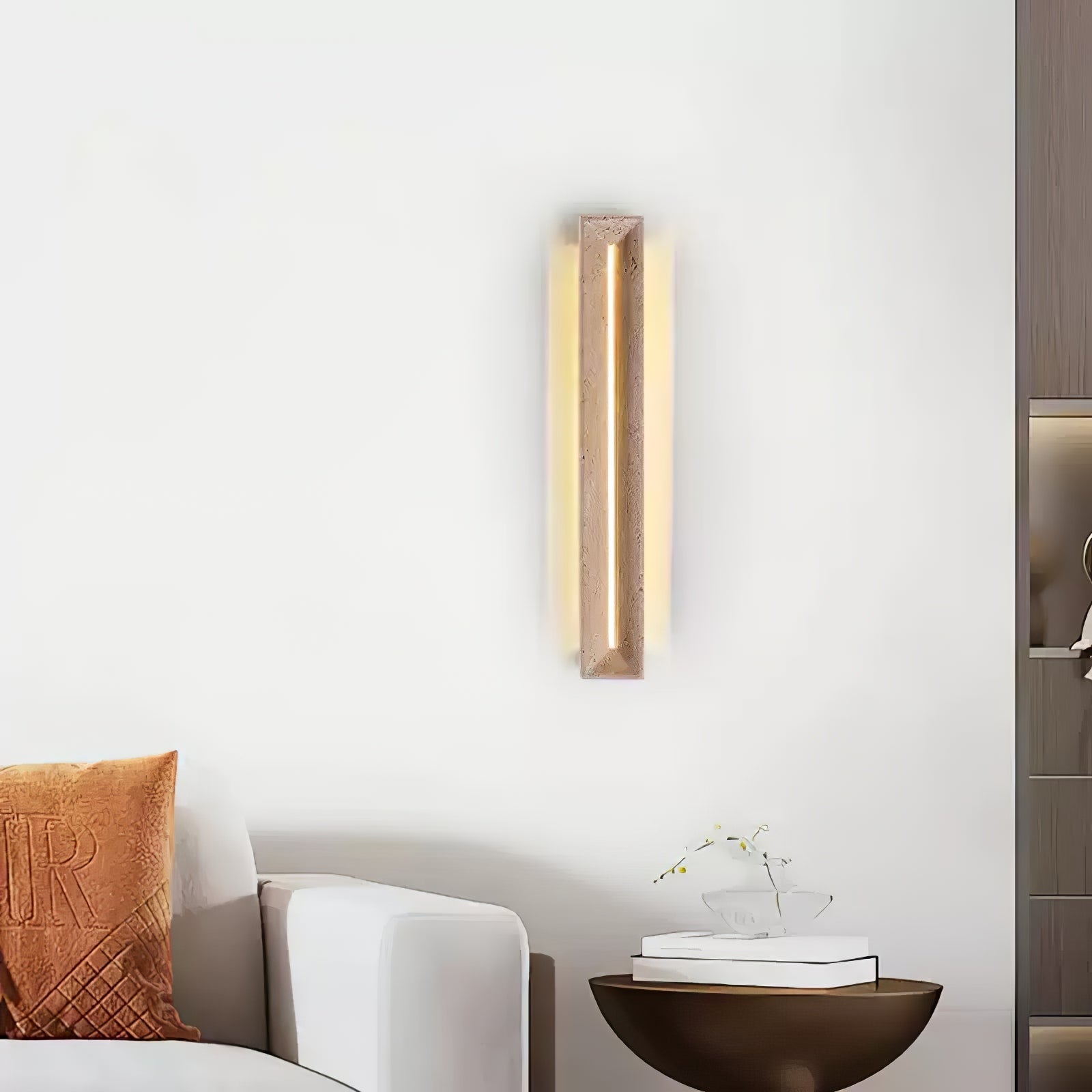 Anoren Minimalist Travertine Wall Light - Letslighting