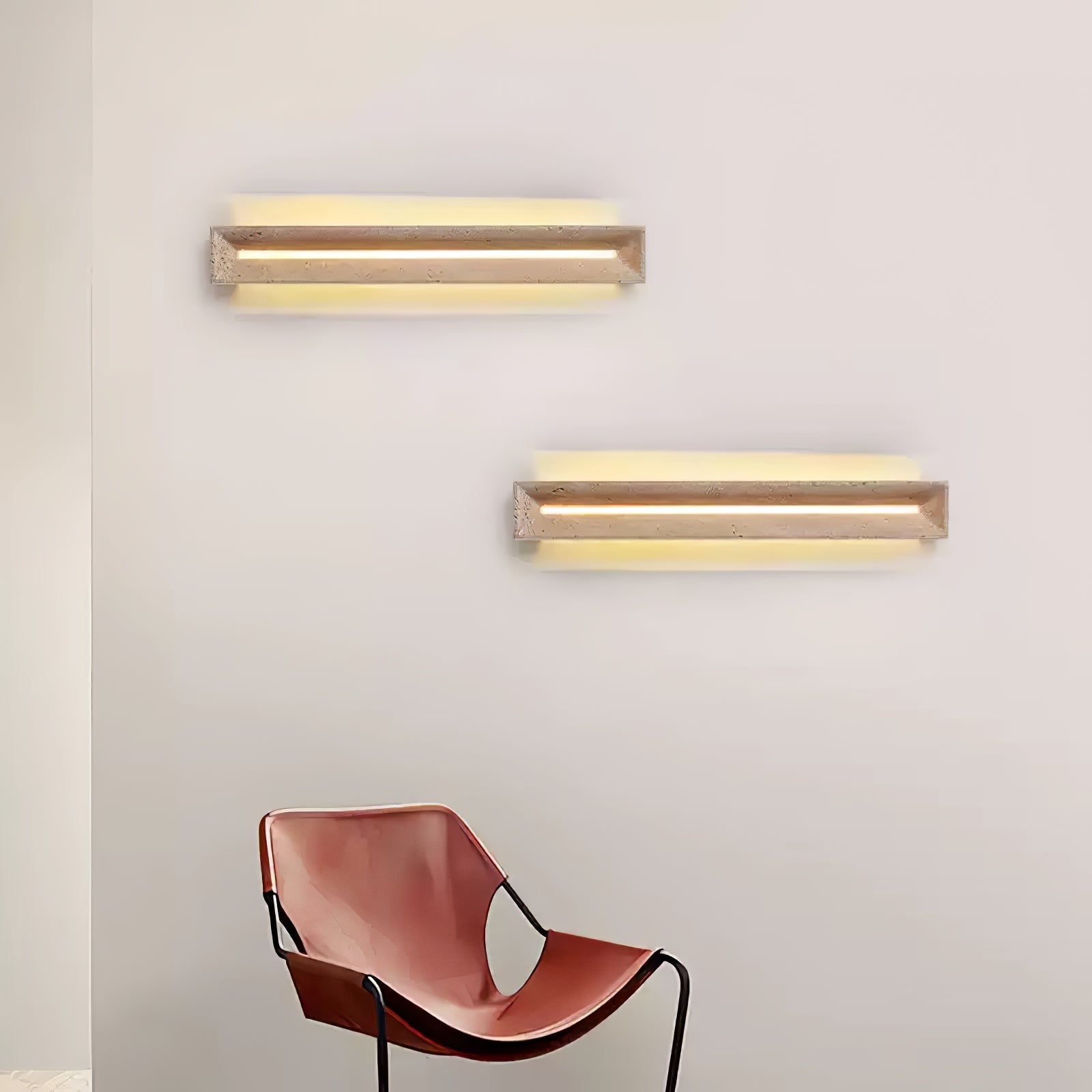 Anoren Minimalist Travertine Wall Light - Letslighting