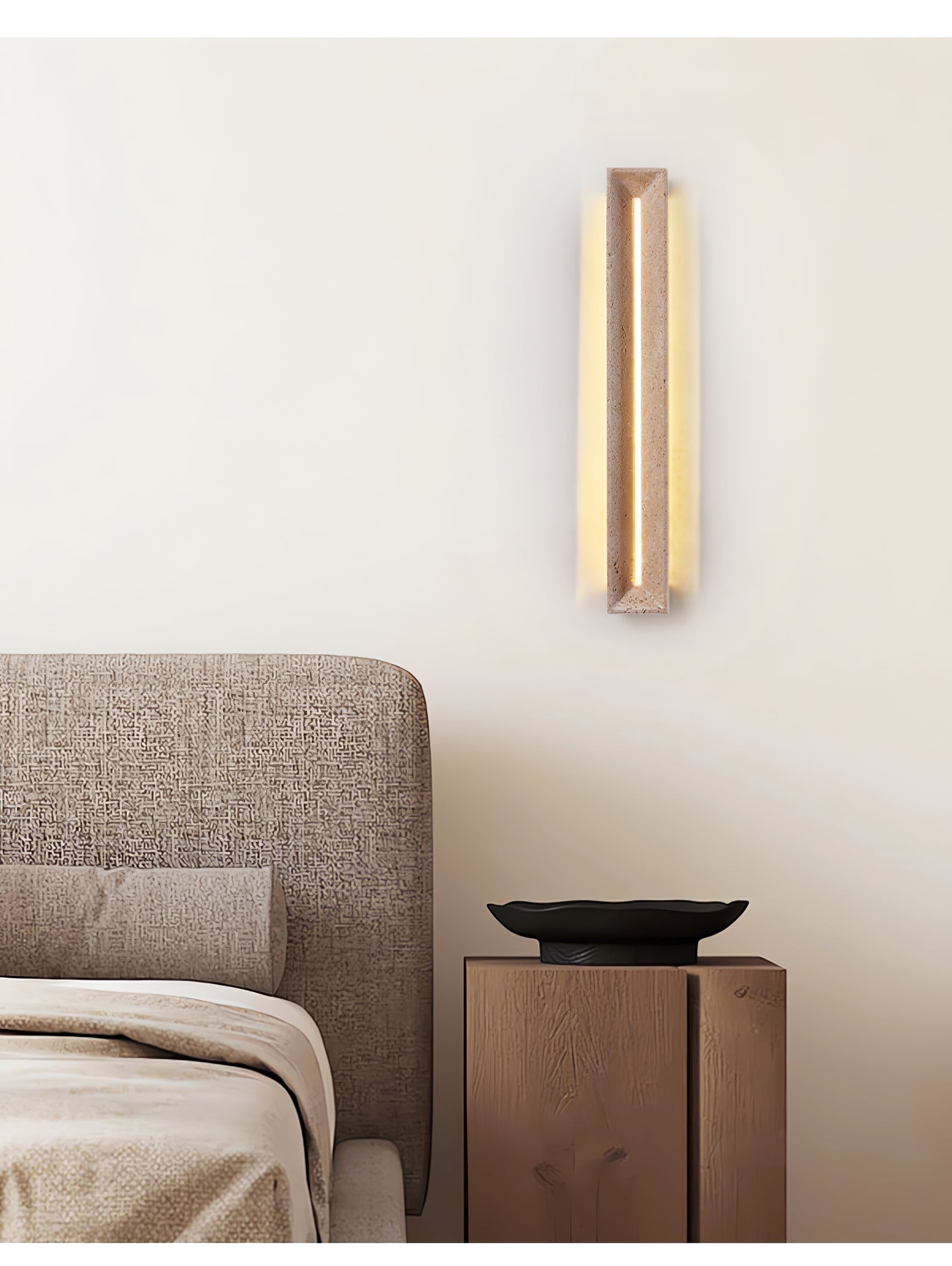 Anoren Minimalist Travertine Wall Light - Letslighting