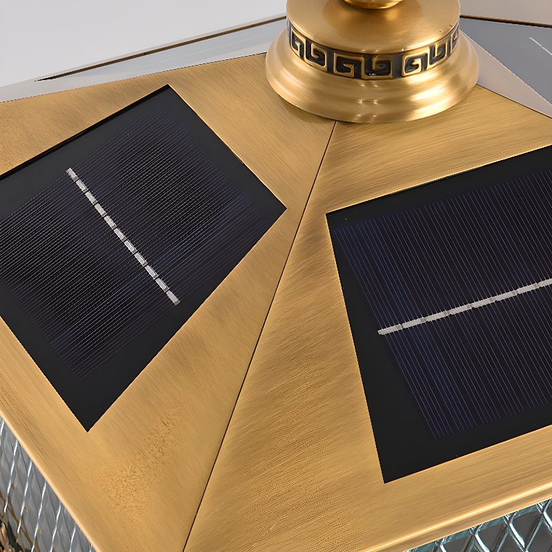 Evelor Classic Diamond Solar Post Outdoor Light - Letslighting