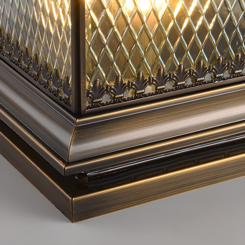 Evelor Classic Diamond Solar Post Outdoor Light - Letslighting